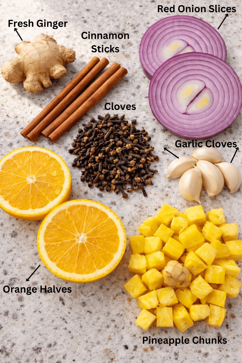 Easy 15-Minute Boil: How to Make a Simple Infusion with Cinnamon, Cloves, Garlic, Ginger, Lemon, and Onion for Your Daily Wellness Routine