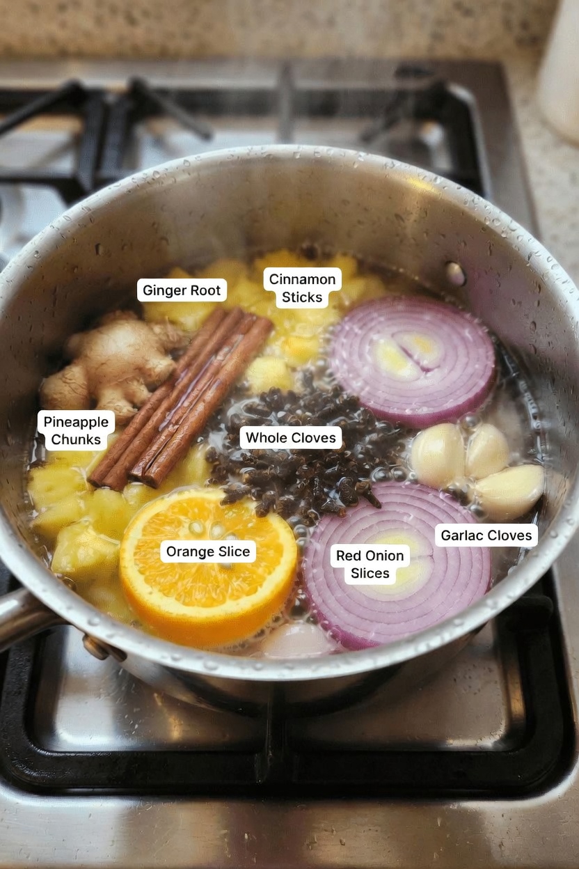 Easy 15-Minute Boil: How to Make a Simple Infusion with Cinnamon, Cloves, Garlic, Ginger, Lemon, and Onion for Your Daily Wellness Routine