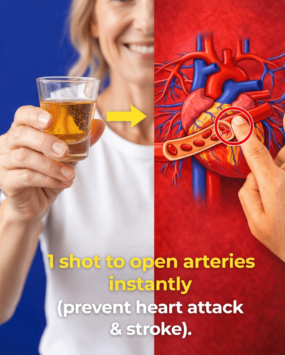 1 Shot helps arteries instantly, preventing heart attack & stroke