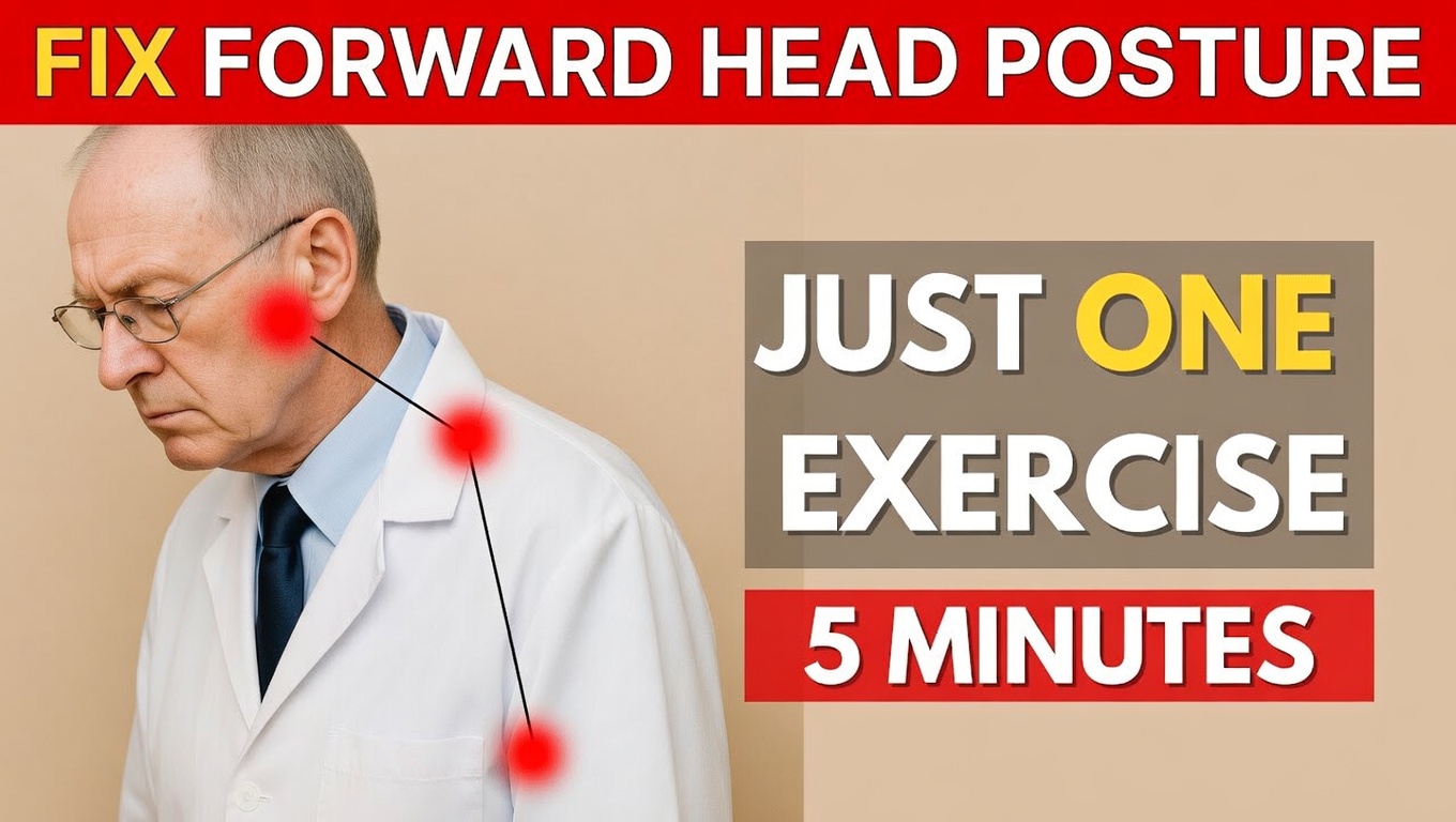 How to Fix Forward Head Posture After 60 in Just 4 Minutes – The Gentle Routine Japan’s Oldest Doctor Swears By
