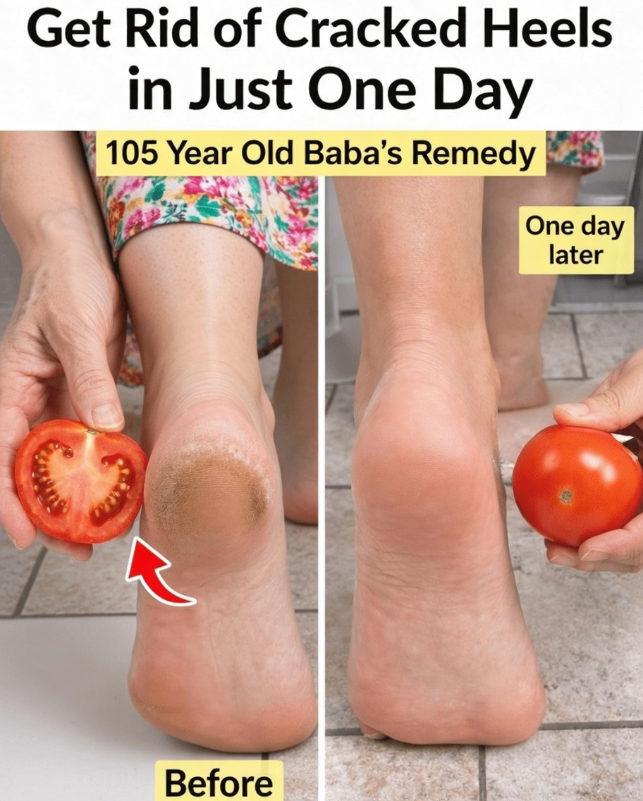 Learn Simple Home Care Tips for Dry Cracked Heels Using Everyday Kitchen Ingredients Like Tomatoes