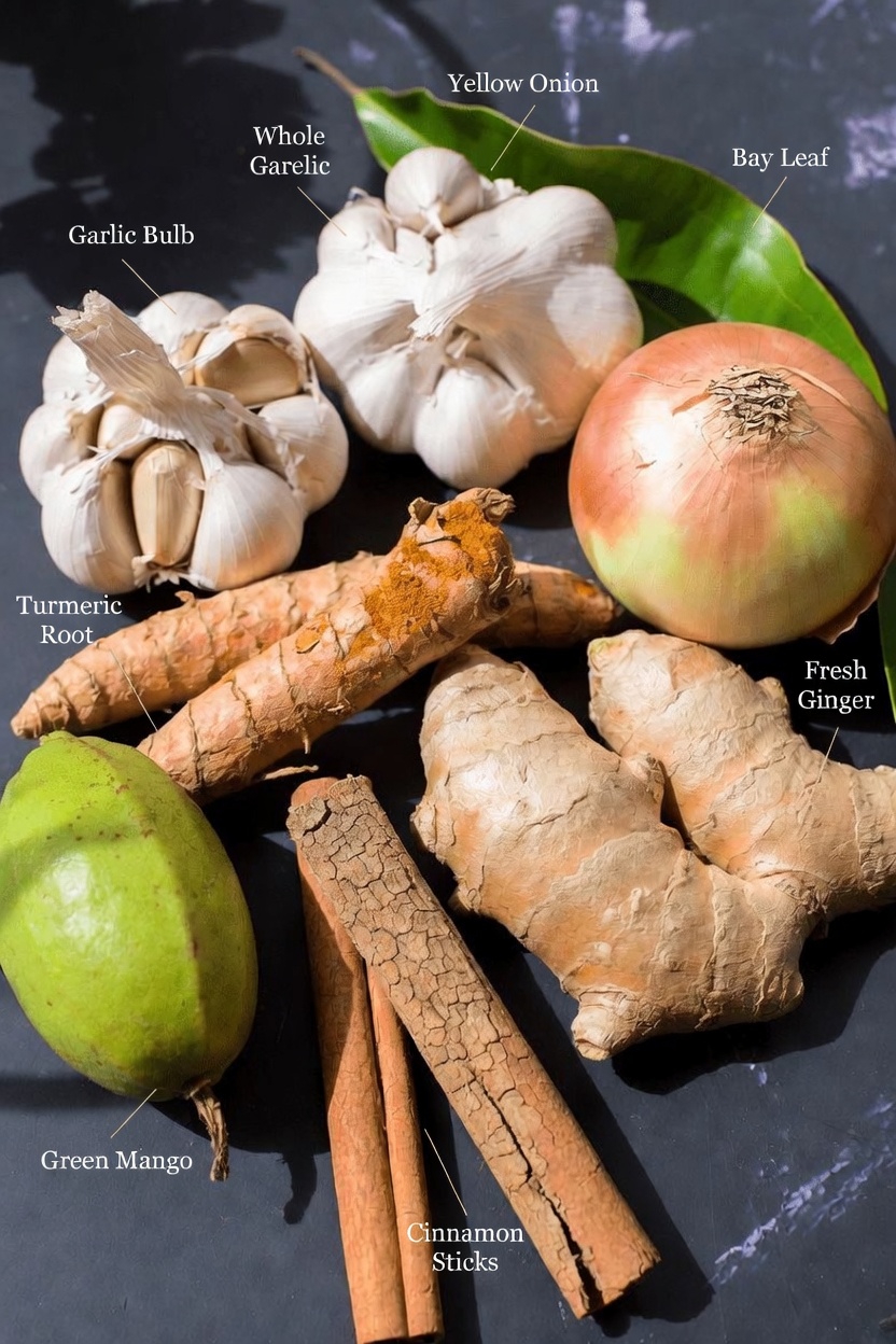 The Best Tea in the Morning and After Dinners: Garlic, Turmeric, Onion, Ginger, Cinnamon, and Guava Leaf