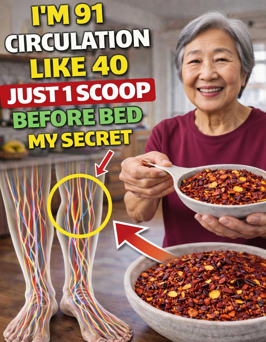 Seniors, Try This Bedtime Cayenne Pepper Tip to Promote Better Blood Flow in Your Legs and Feet