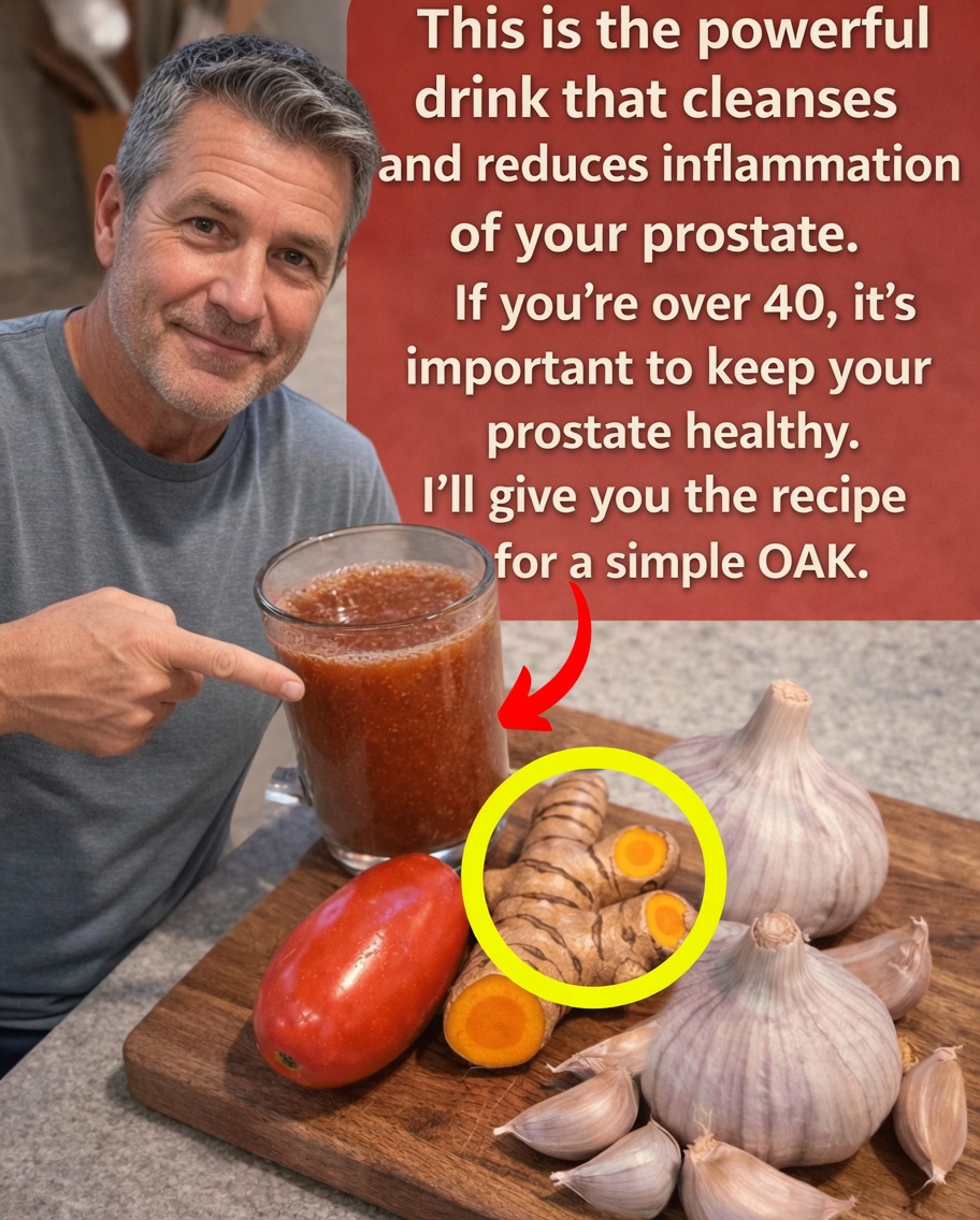 Discover How to Prepare a Simple Tomato Turmeric Garlic Drink to Support Your Prostate Health After 40