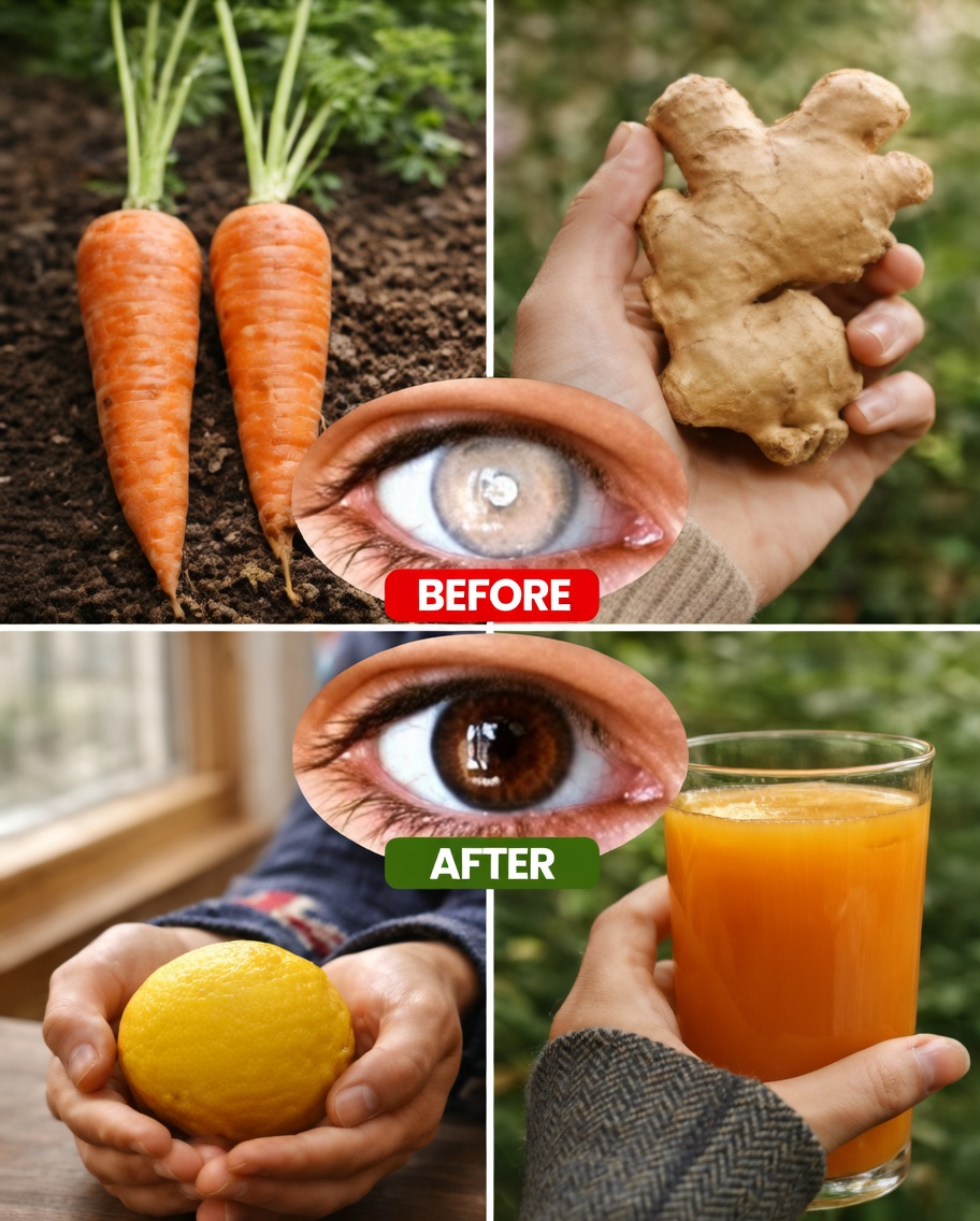 Ginger Lemon Carrot Juice for Eye Health: The 3-Ingredient Morning Ritual That’s Saving Thousands of Eyes (You’ll Wish You Started Yesterday)