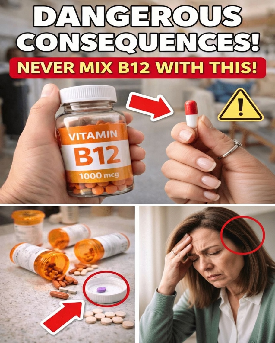 Cardiologist WARNS: NEVER Take B12 With THESE 2 Common Medications After 60!