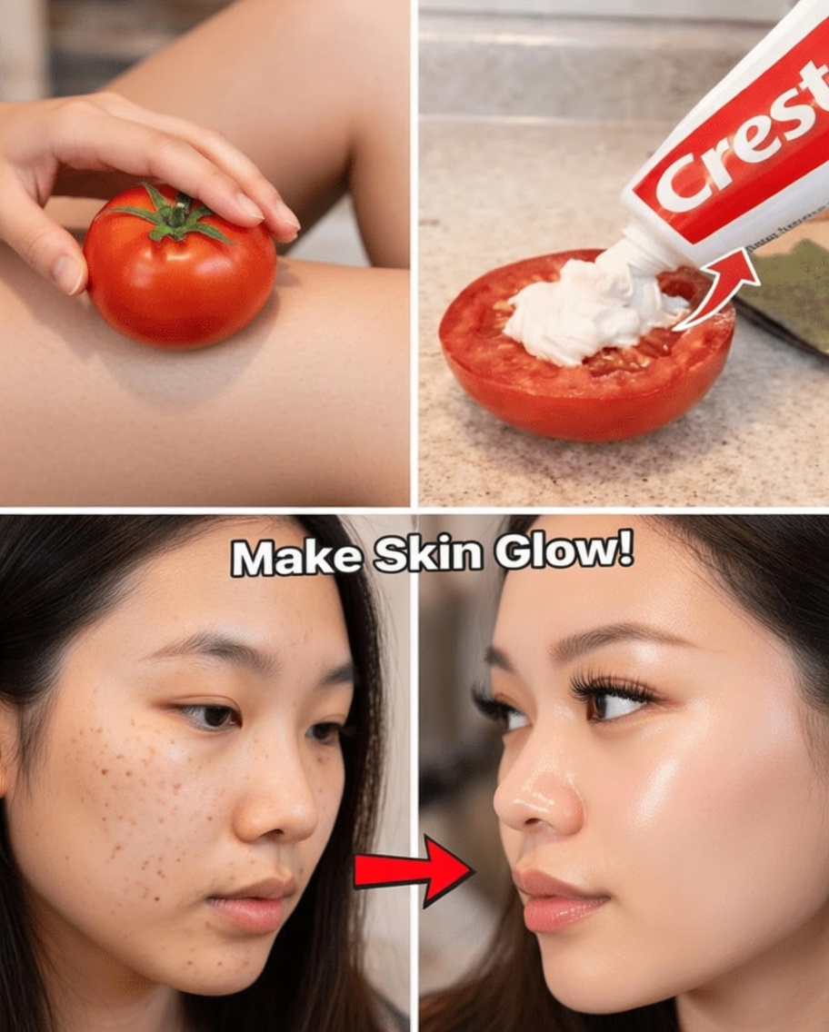 Discover the Viral Toothpaste and Tomato Face Mask Many Are Trying for the Look of Smaller Pores, Faded Dark Spots, Brighter Skin and Gentler Facial Hair Reduction
