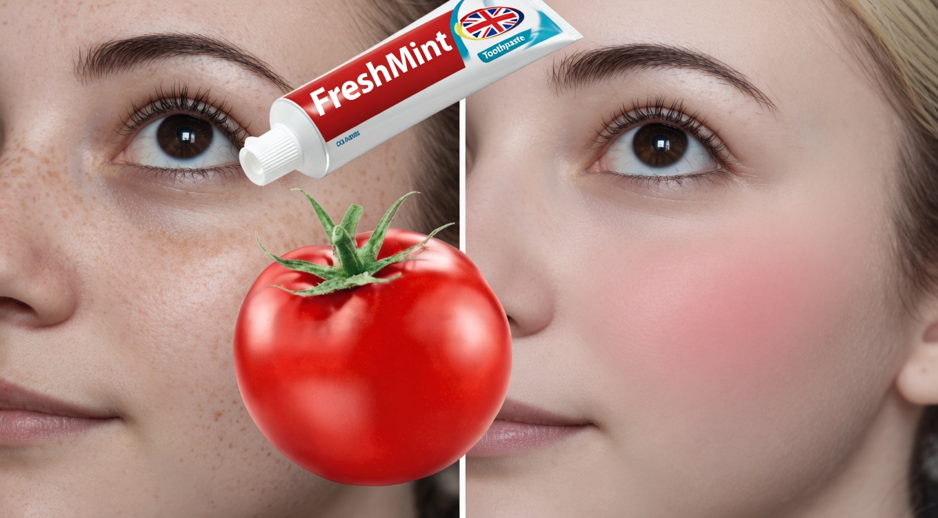 Discover the Viral Toothpaste and Tomato Face Mask Many Are Trying for the Look of Smaller Pores, Faded Dark Spots, Brighter Skin and Gentler Facial Hair Reduction
