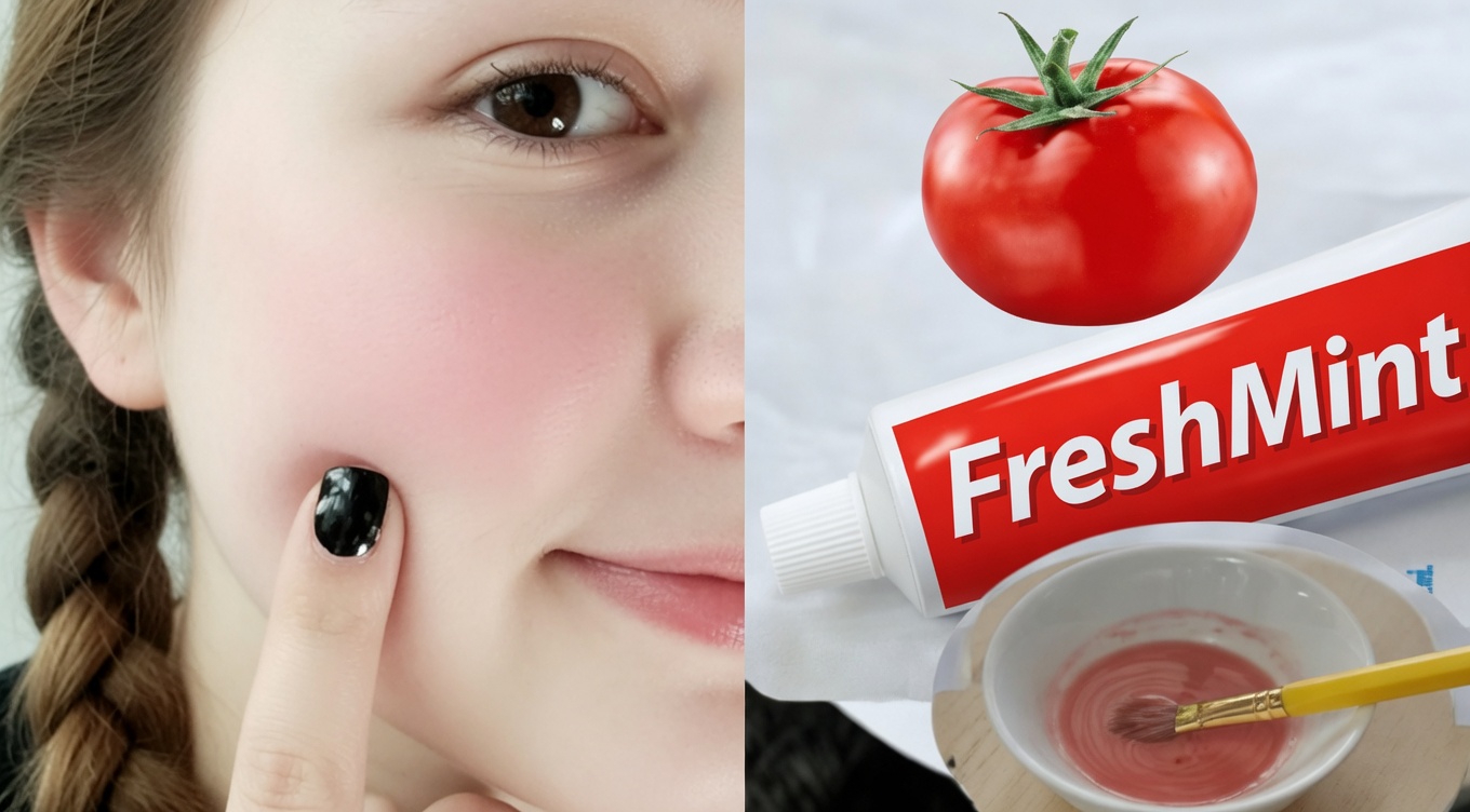 Discover the Viral Toothpaste and Tomato Face Mask Many Are Trying for the Look of Smaller Pores, Faded Dark Spots, Brighter Skin and Gentler Facial Hair Reduction