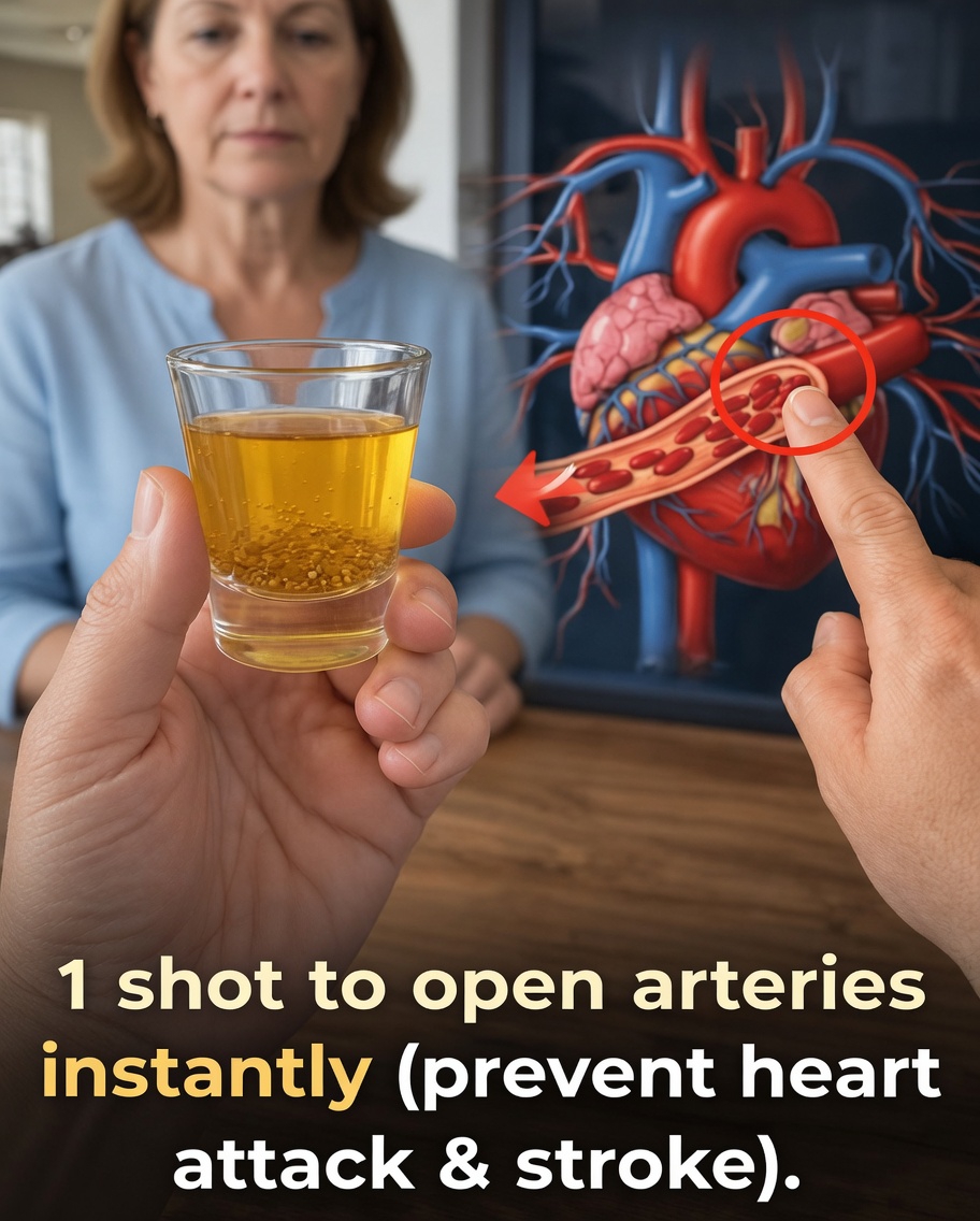 1 simple shot helps arteries instantly, preventing heart attack & stroke