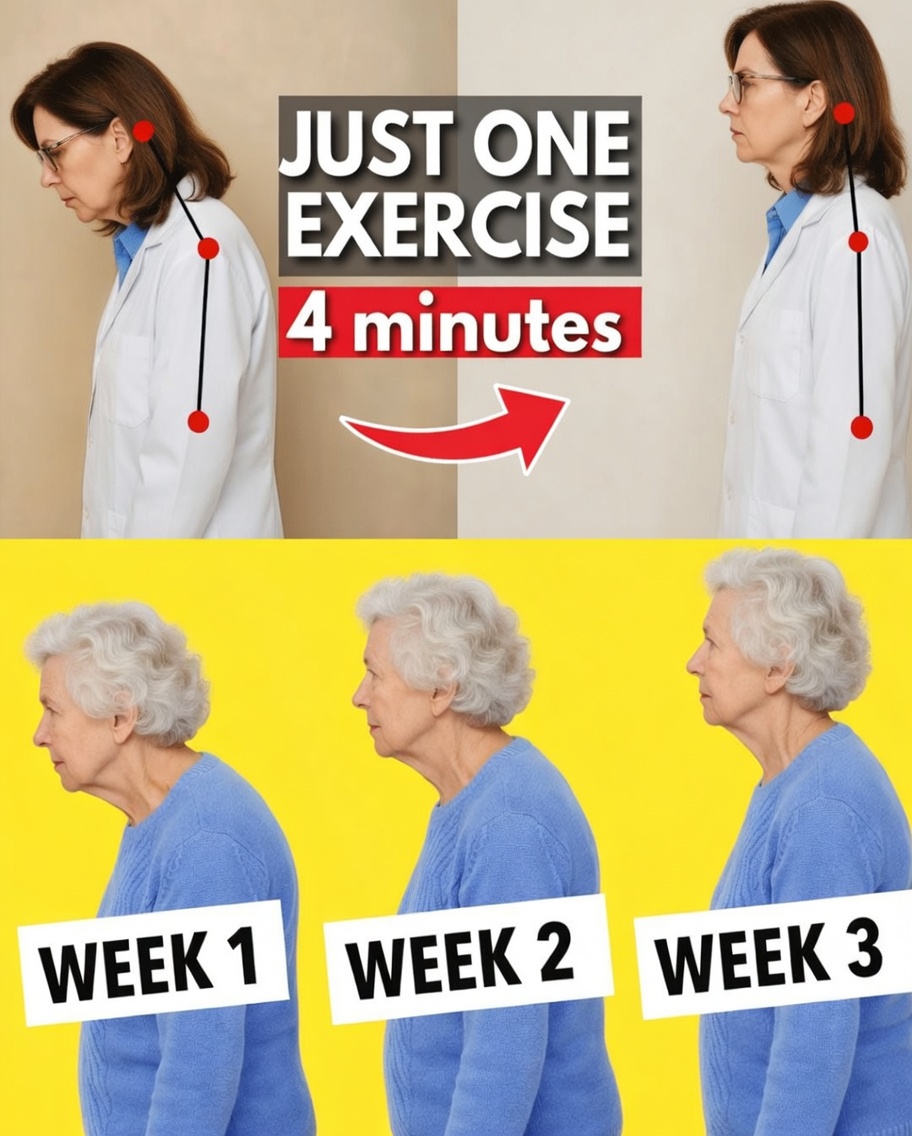 How to Help Improve Forward Head Posture After 60 in Just 4 Minutes with a Gentle Routine