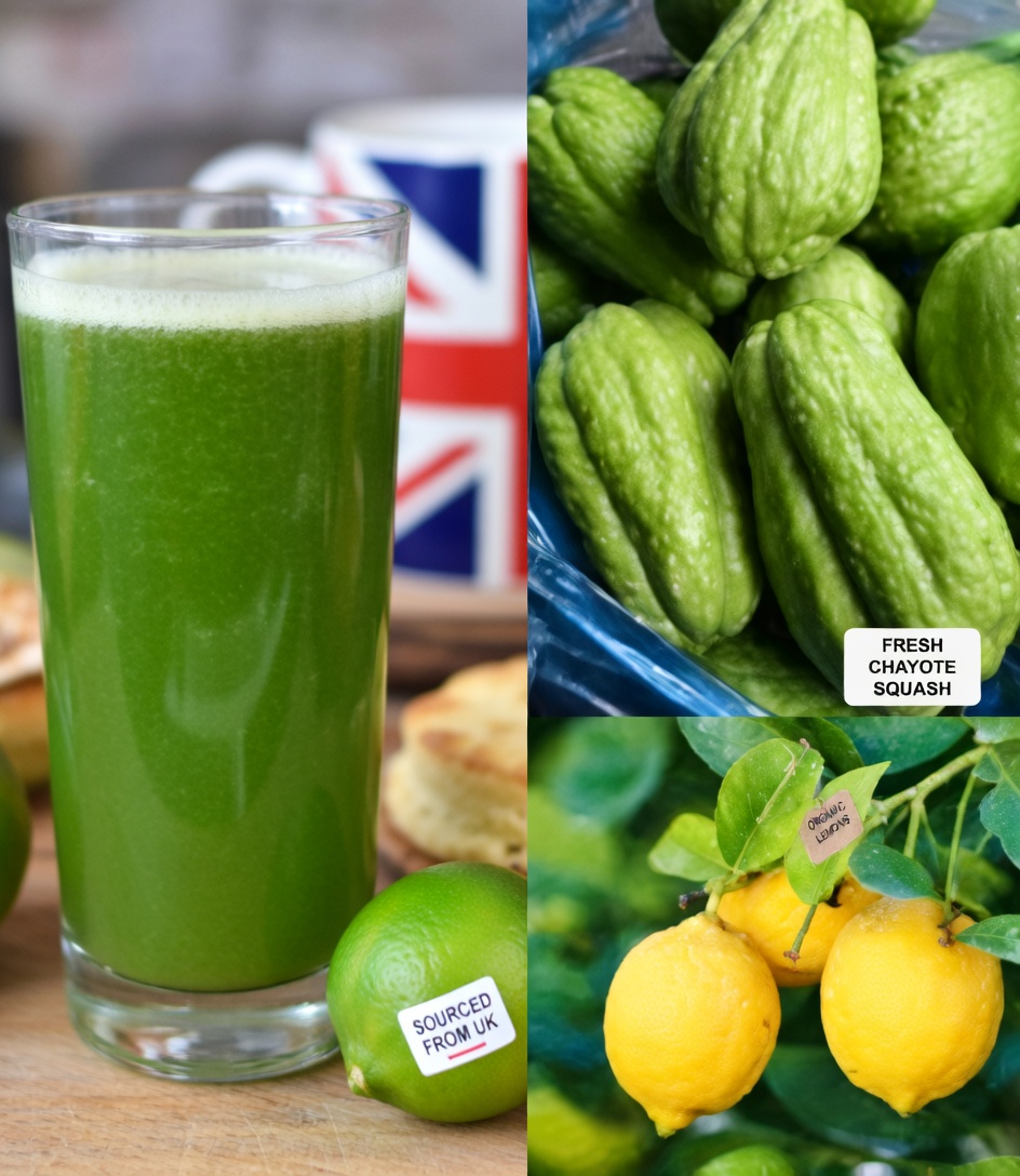 Chayote and Lemon Drink: A Natural Remedy to Improve Circulation and Reduce Leg Swelling