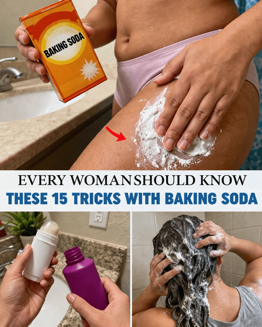 15 Brilliant Baking Soda Tricks Every Woman Should Know to Refresh Her Daily Routine Naturally
