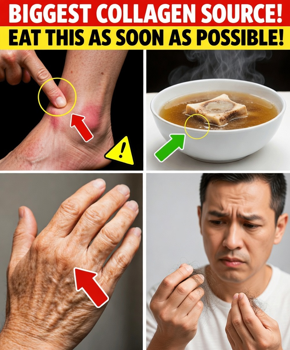 GOODBYE Swelling! 8 Collagen-Rich Foods You MUST Eat for Your LEGS and JOINTS | Senior Health Tips