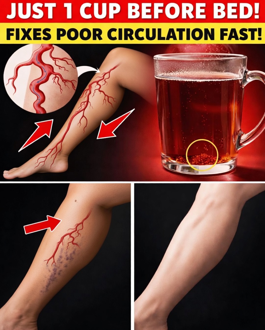 Over 60? Drink THIS to Increase Blood Flow in Legs Instantly