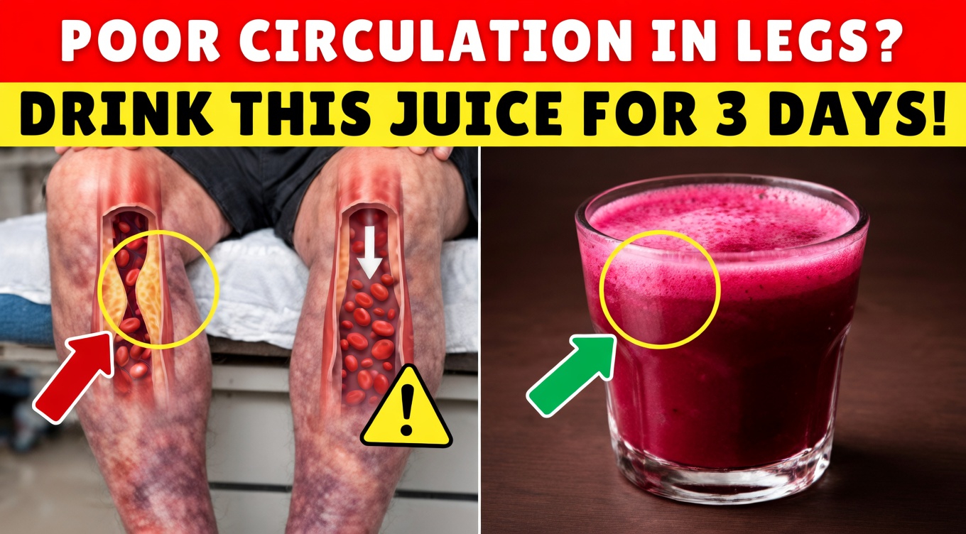 Over 60? Drink THIS to Increase Blood Flow in Legs Instantly