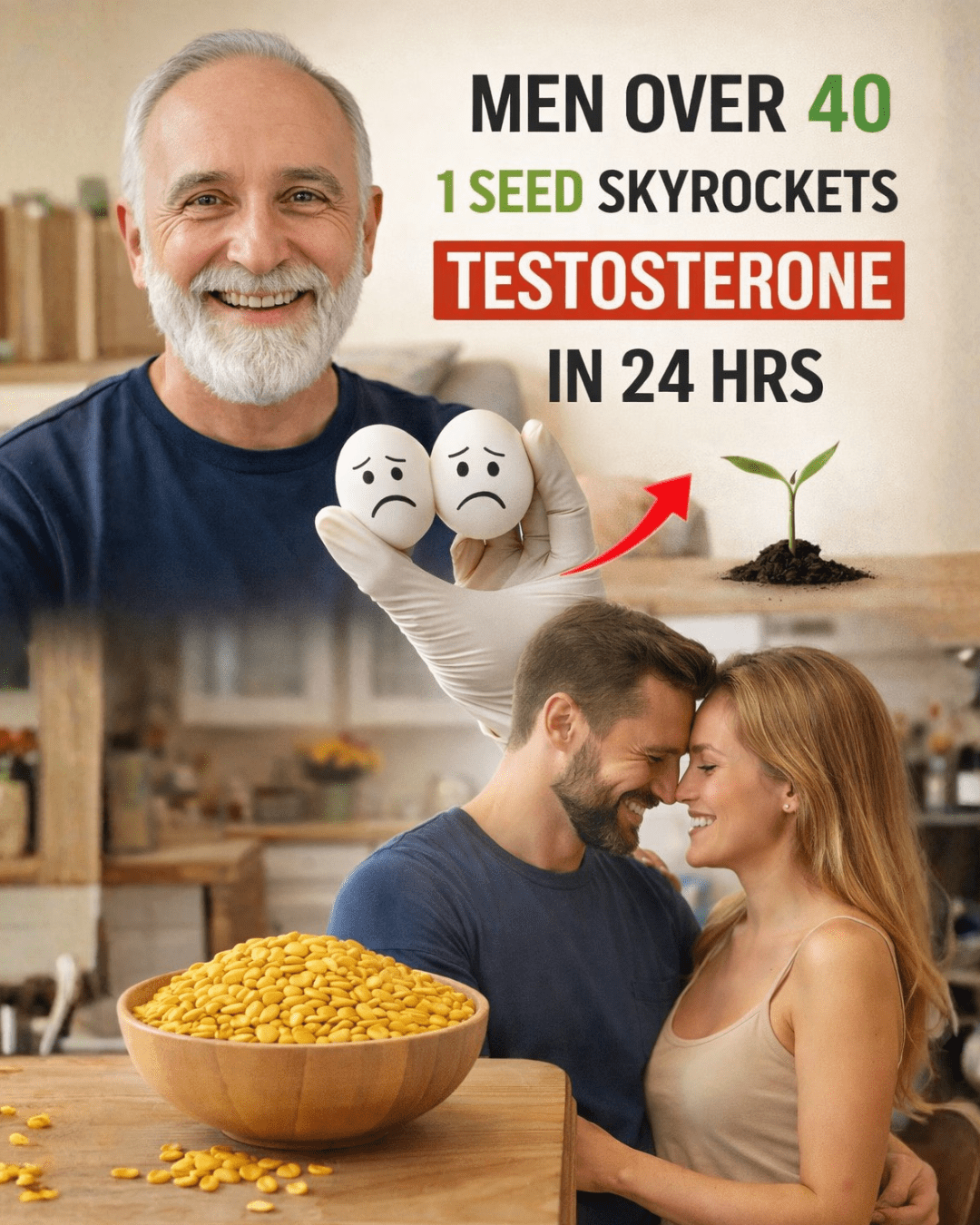 Men Over 40? This Powerful Seed Brings Back Your 20-Year-Old Testosterone Levels