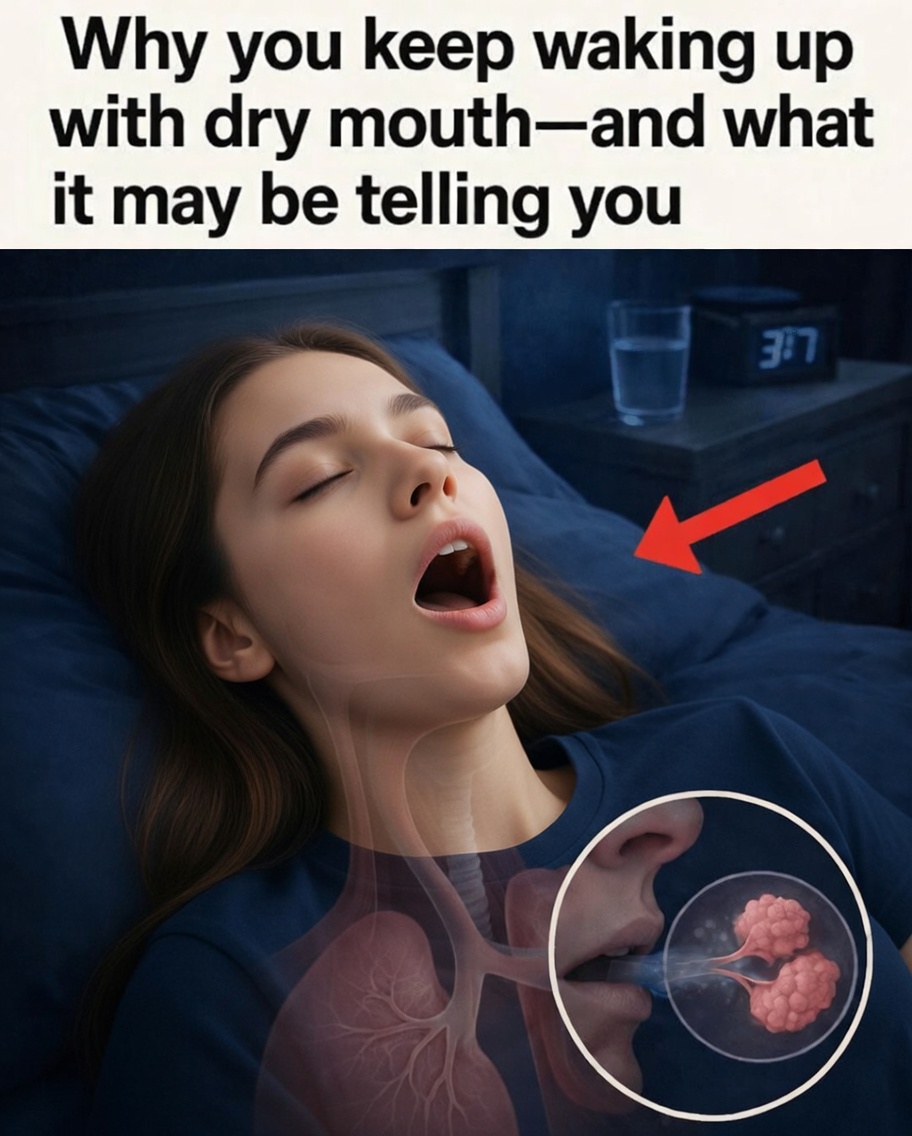 Why you keep waking up with dry mouth—and what it may be telling you
