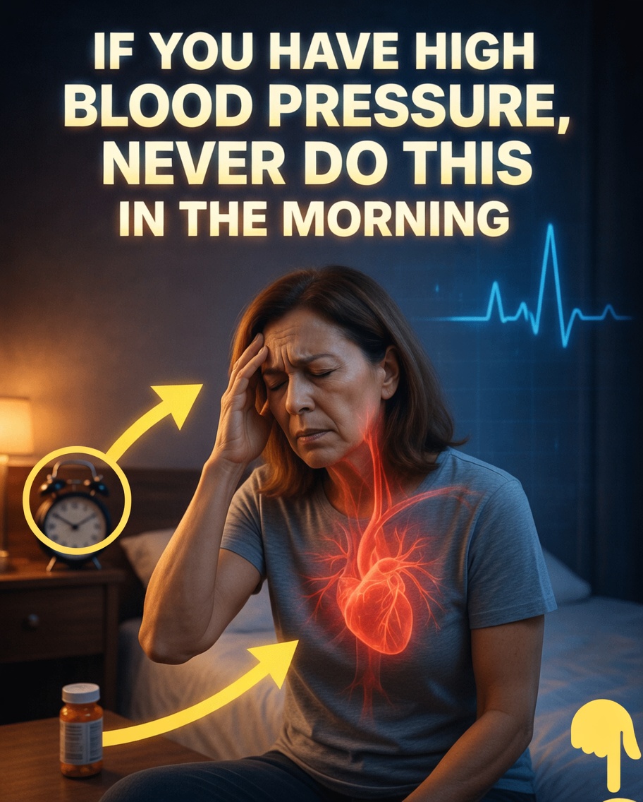 If you have high blood pressure, NEVER do this in the morning