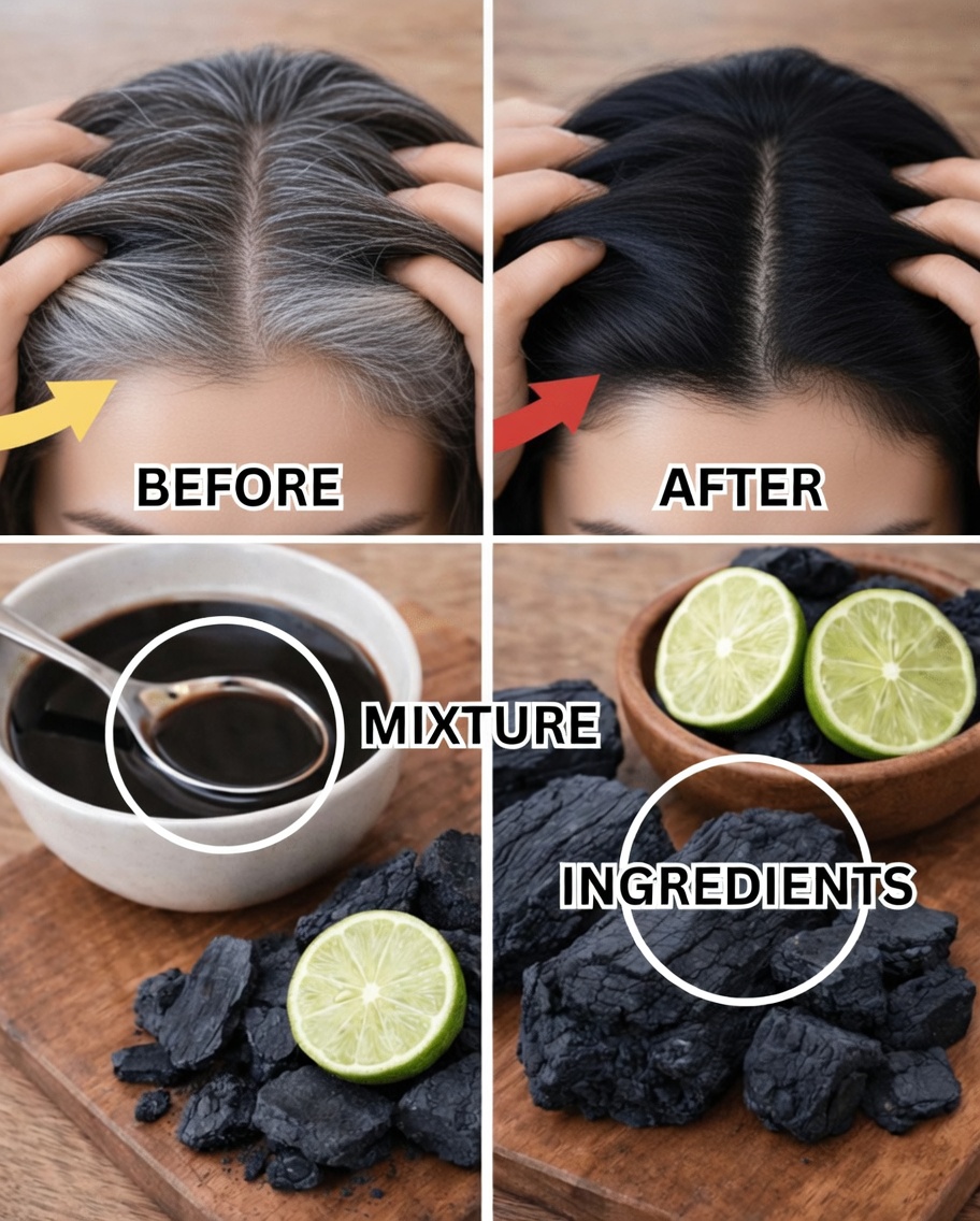 Exploring a Natural Approach to Gray Hair Appearance with Activated Charcoal and Lime