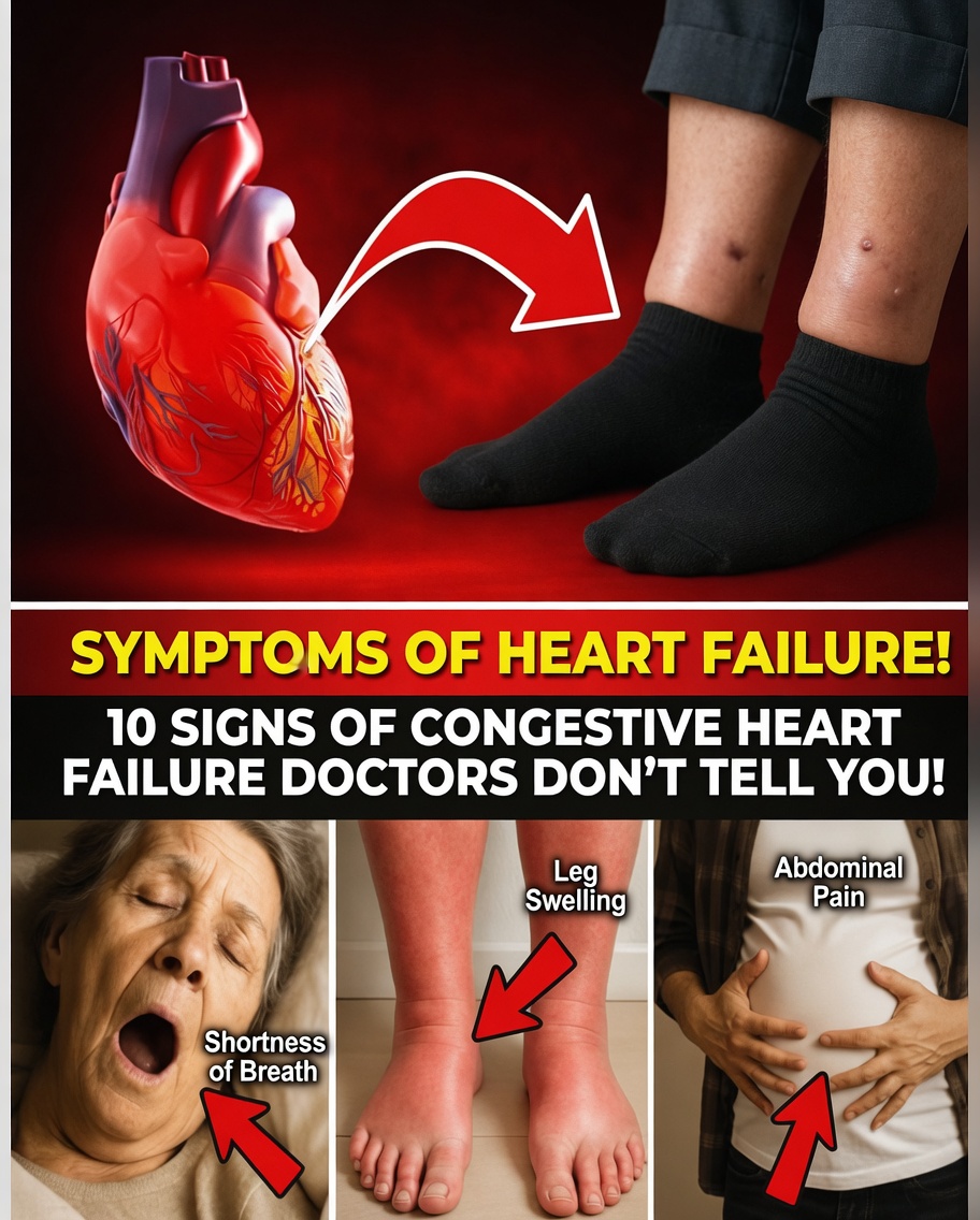 12 Important Symptoms of Congestive Heart Failure That May Show Up in Your Legs and Feet