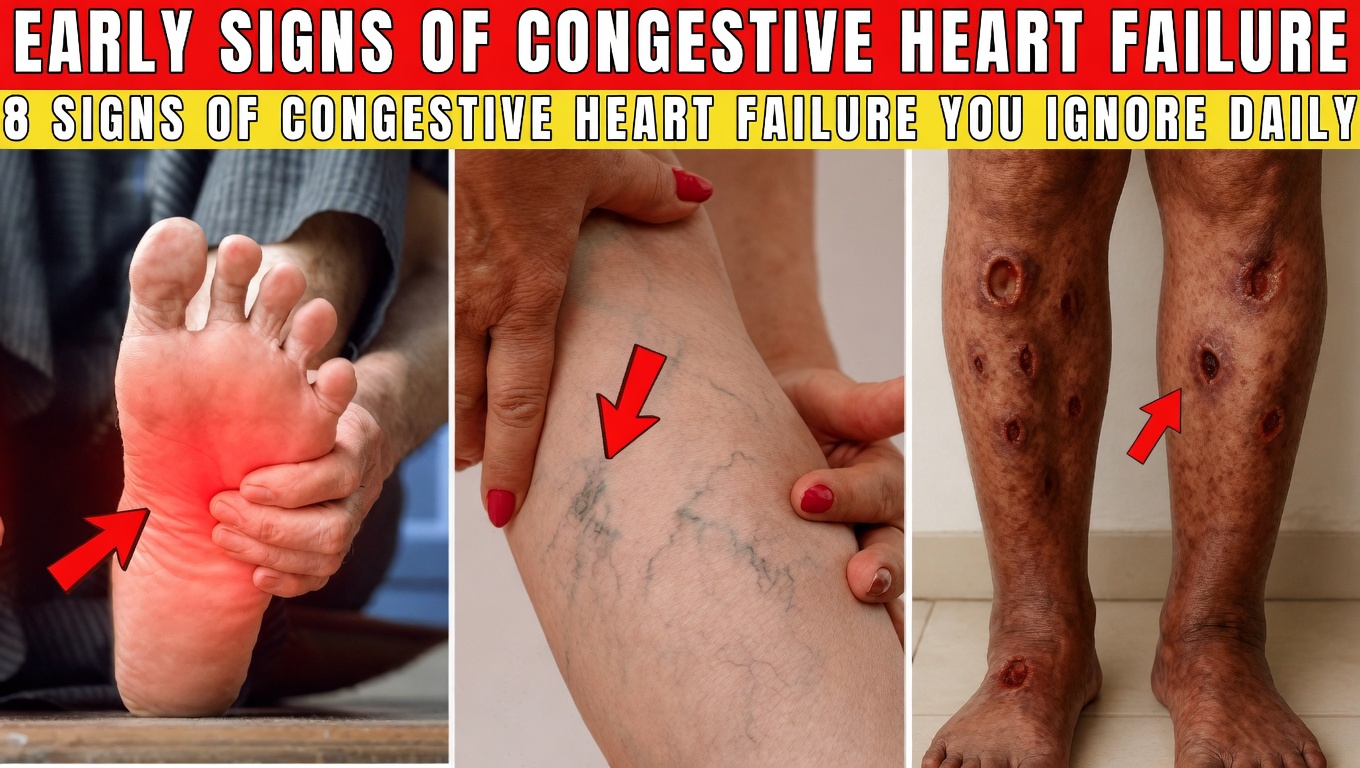 12 Important Symptoms of Congestive Heart Failure That May Show Up in Your Legs and Feet