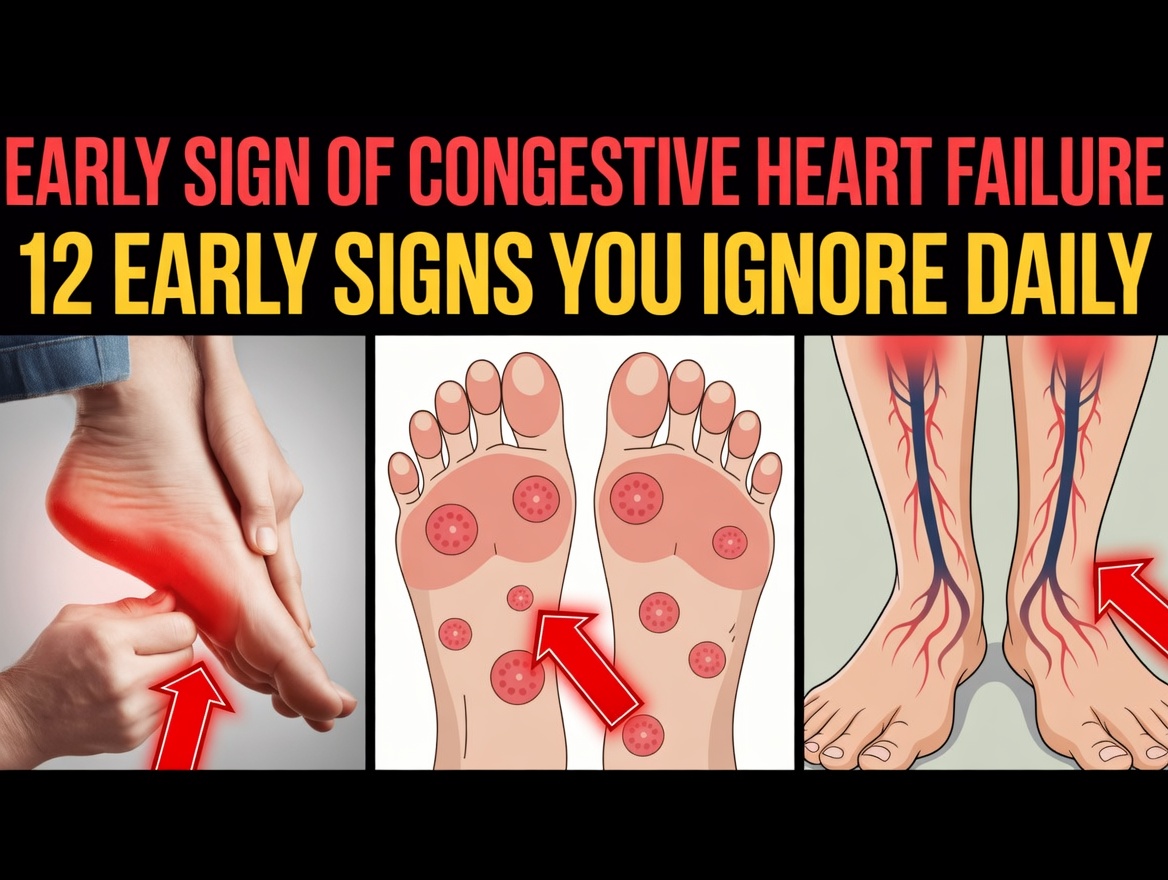 12 Important Symptoms of Congestive Heart Failure That May Show Up in Your Legs and Feet