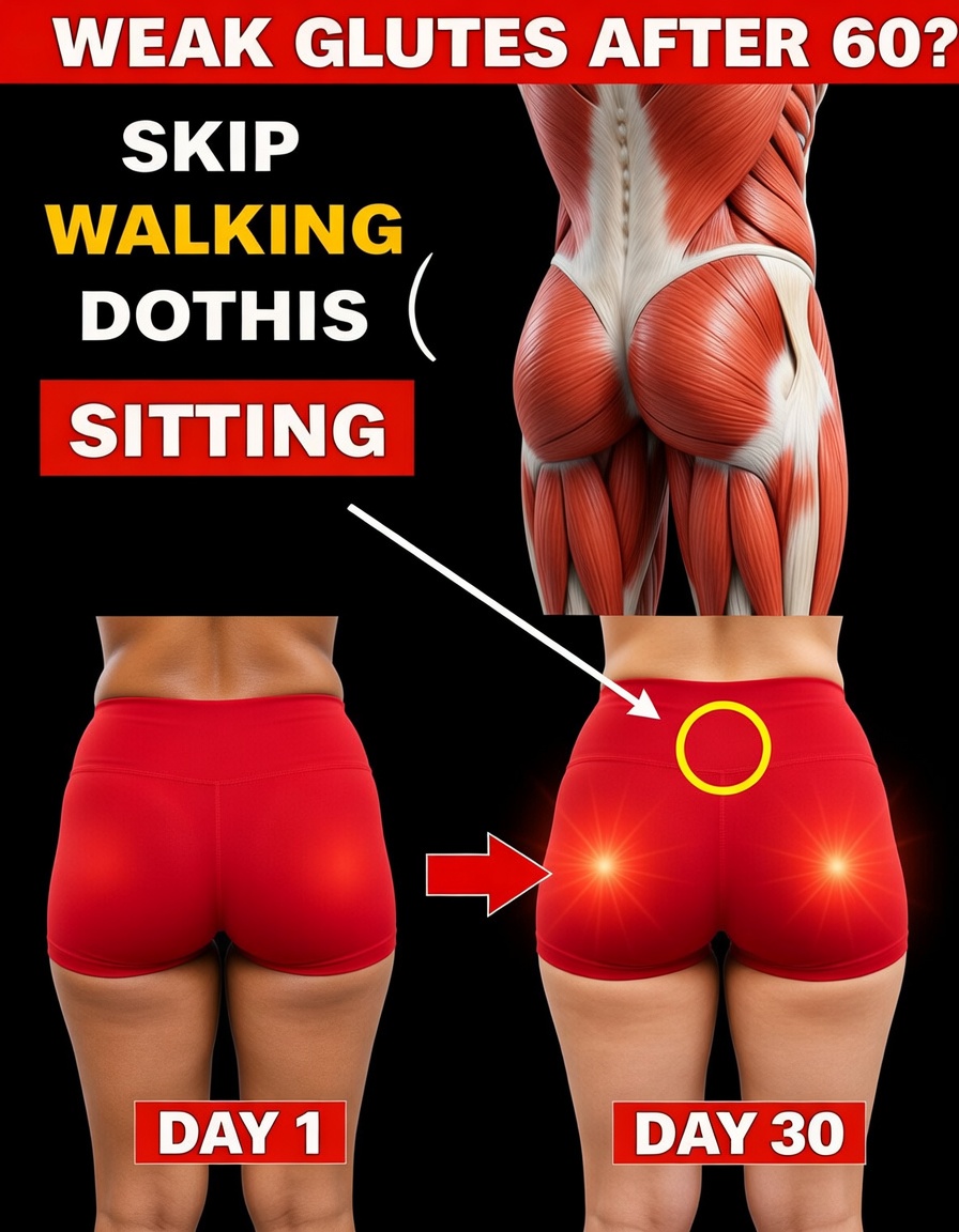 Over 60? 5 Essential Exercises to Quickly Build Stronger Glutes – And Why Walking Alone Might Not Be Enough