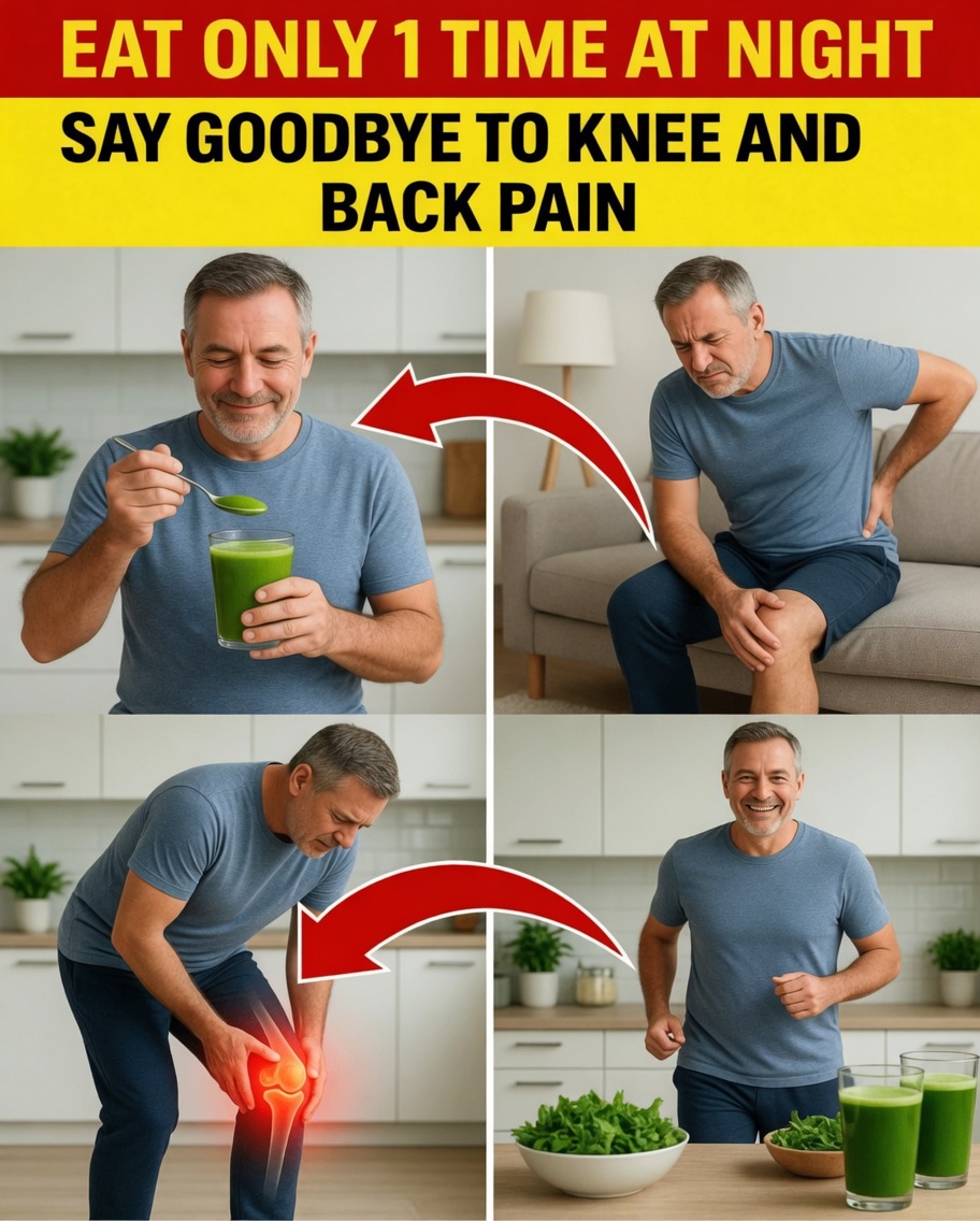 Seniors, Drink 1 Glass Before Bed — You’ll Wake Up Without Knee or Back Pain!(It Really Works!)