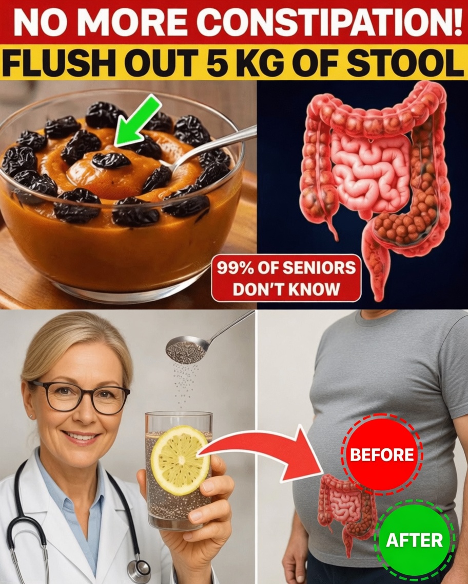 Over 50? Flush Out 5 KG of STOOL with a Doctor’s #1 Mixture! | Senior Health Tips