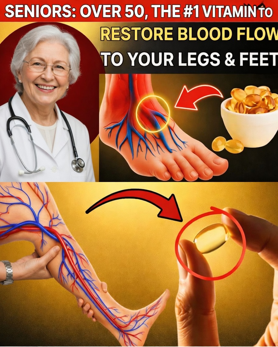 Seniors, The #1 Vitamin for Blood Circulation in Your Legs & Feet After 50