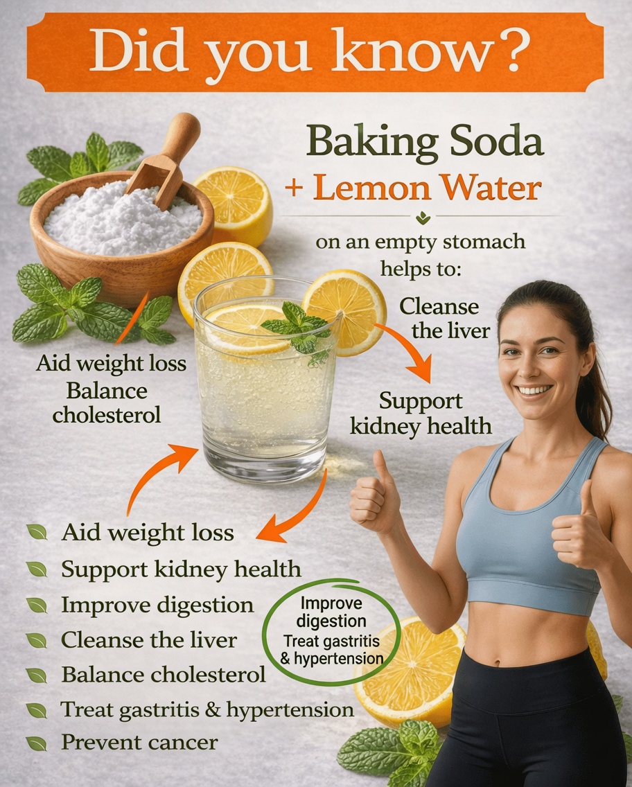 Lemon Water with Baking Soda: What Happens to Your Body When You Drink This Simple Kitchen Mix