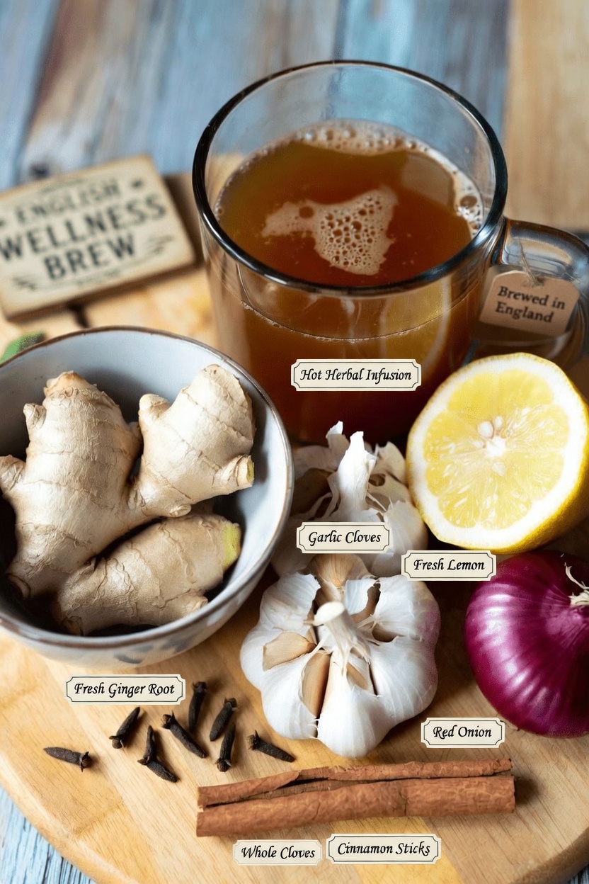 How to Make This Popular 15-Minute Homemade Drink with Ginger, Garlic, Lemon, Onion, Cinnamon and Cloves