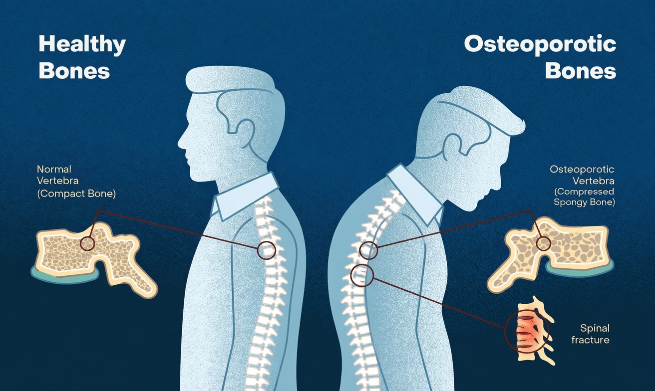 Healthy Spine vs Osteoporosis: Simple Daily Habits to Support Strong Bones and Better Posture