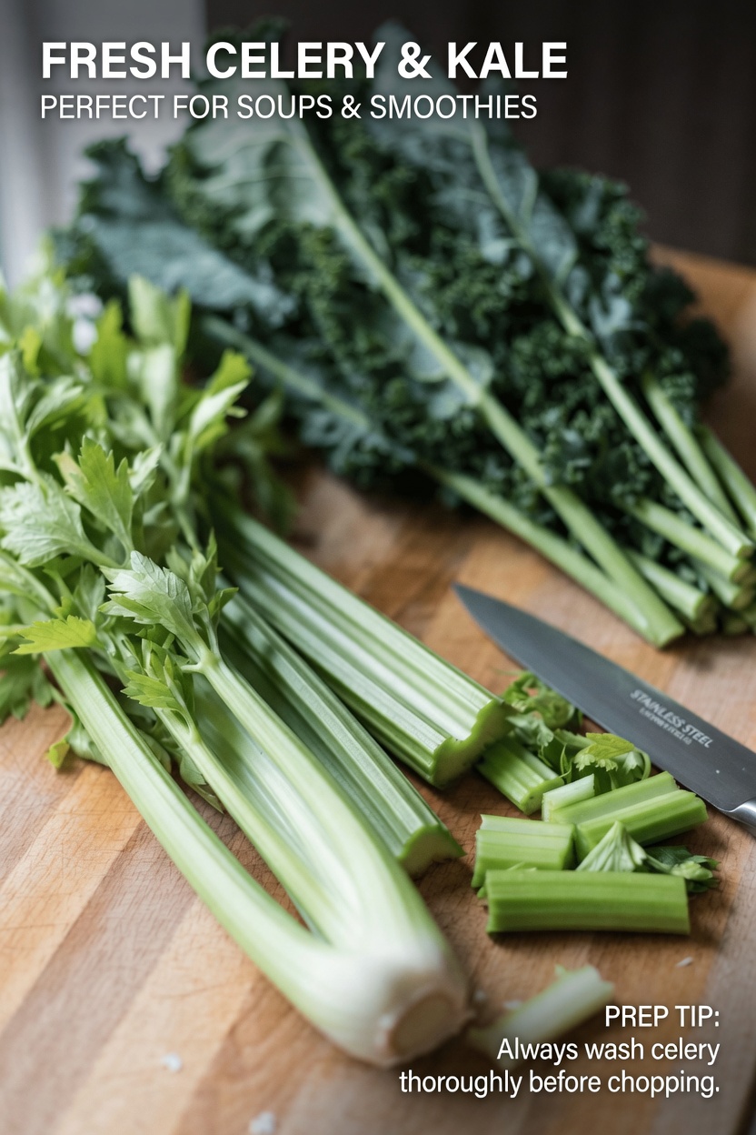 Seniors, Drink 1 Glass Before Bed: How Celery and Kale Juice May Support Morning Comfort