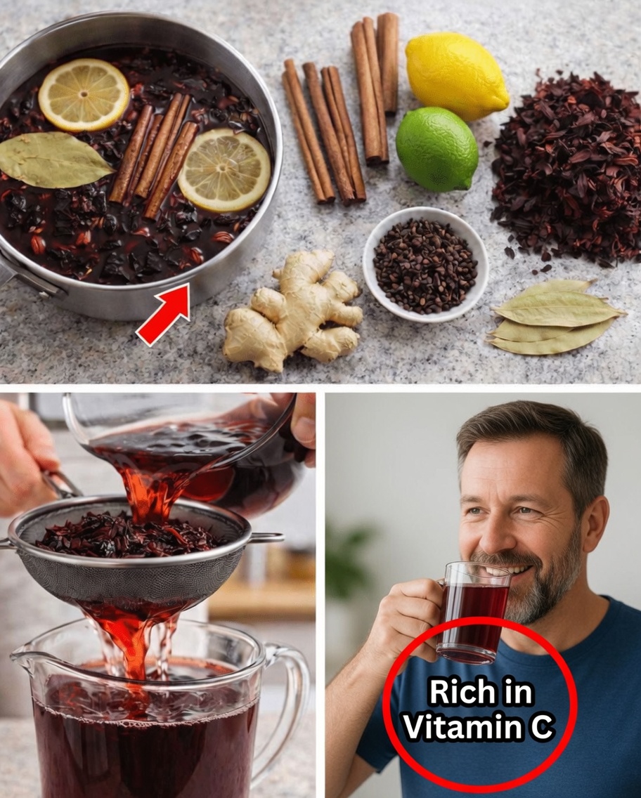 Discover the Comforting Ritual of Spiced Hibiscus Tea with Ginger, Cinnamon, Cloves, and Lemon