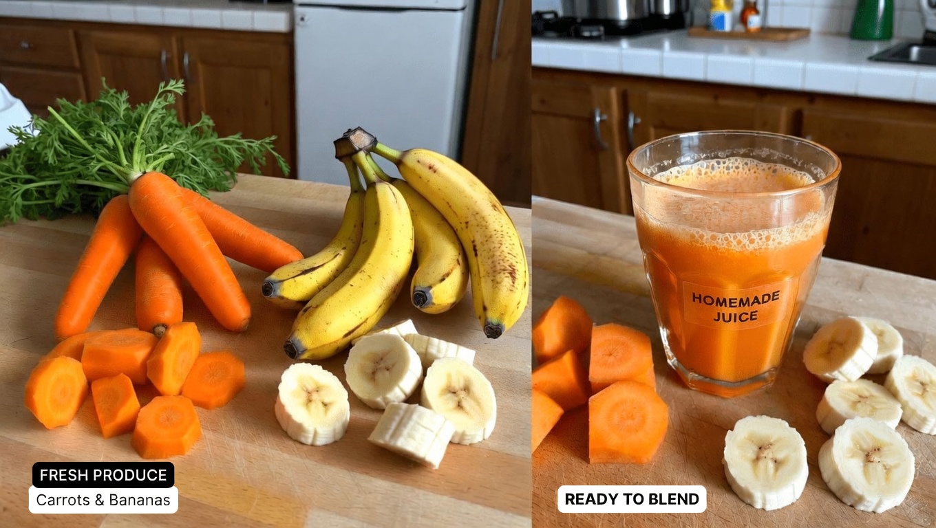 Discover a Simple Carrot and Banana Juice Recipe That's Both Healthy and Delicious for Your Daily Routine