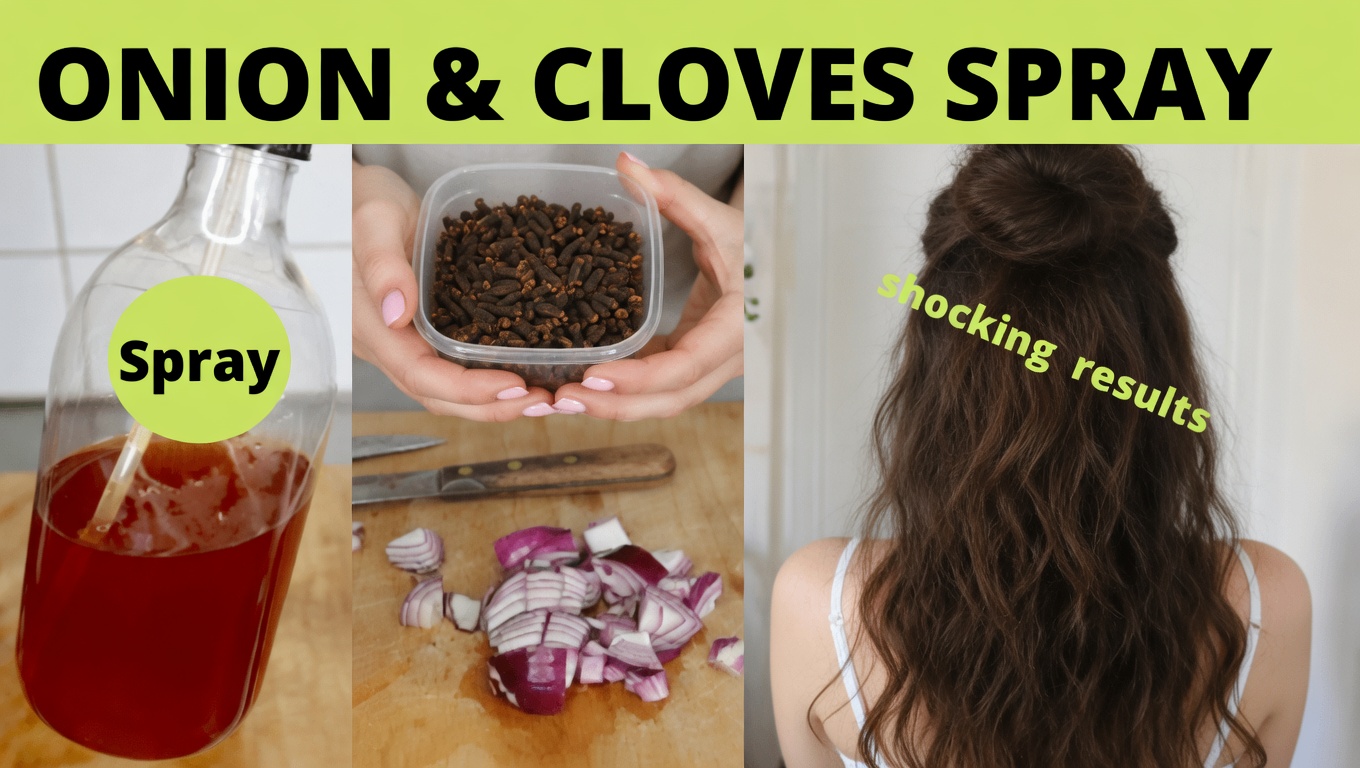 Struggling with Thinning Hair? Discover This DIY Natural Hair Growth Spray with Onion, Clove, Rosemary, and Coffee