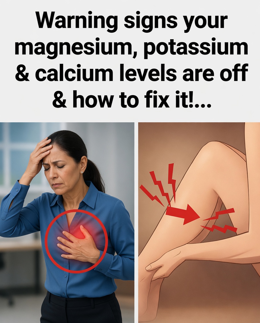 Warning signs your magnesium, potassium, and calcium levels are off and how to fix it!