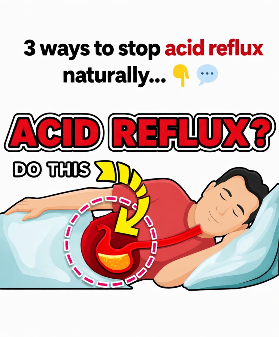 3 ways to stop acid reflux naturally