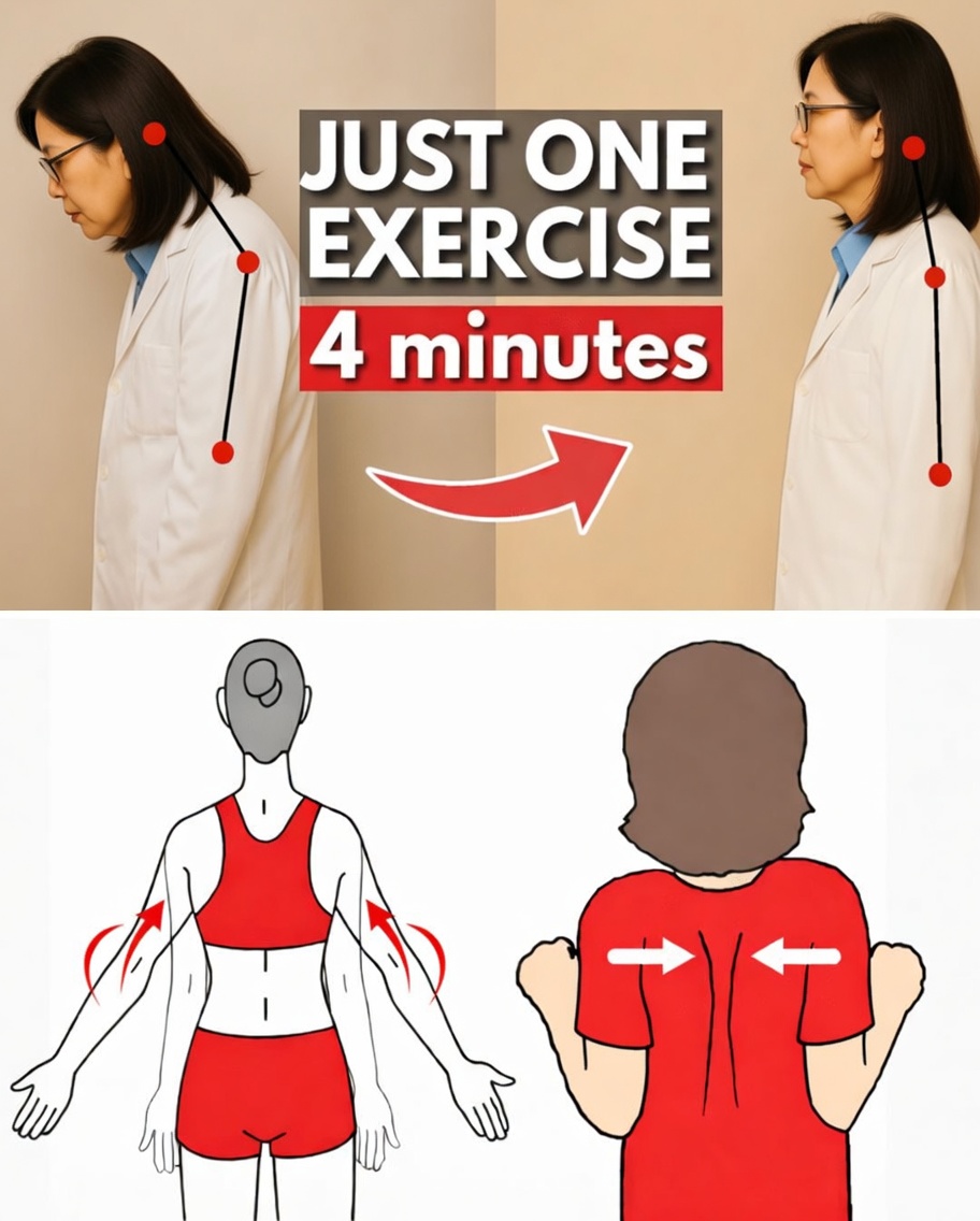 How to Fix Forward Head Posture After 60 in Just 4 Minutes – The Gentle Routine Japan’s Oldest Doctor Swears By