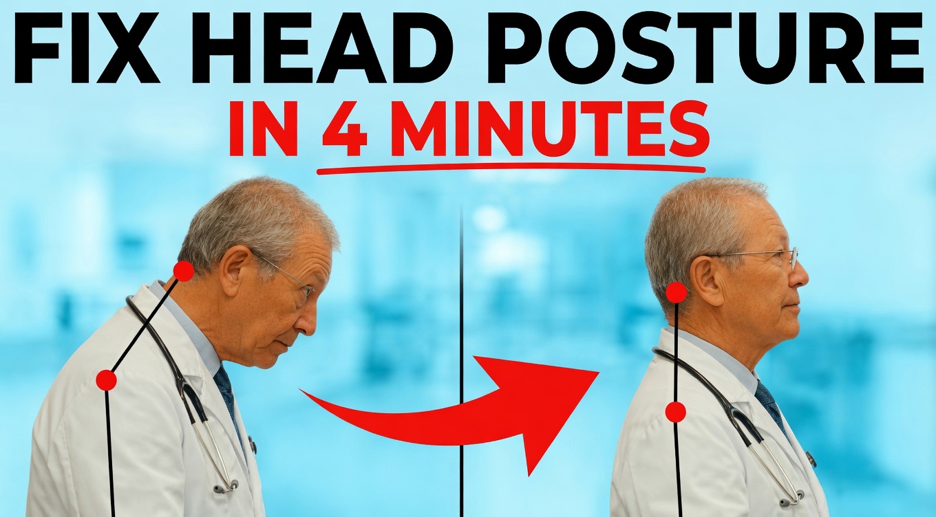 How to Fix Forward Head Posture After 60 in Just 4 Minutes – The Gentle Routine Japan’s Oldest Doctor Swears By