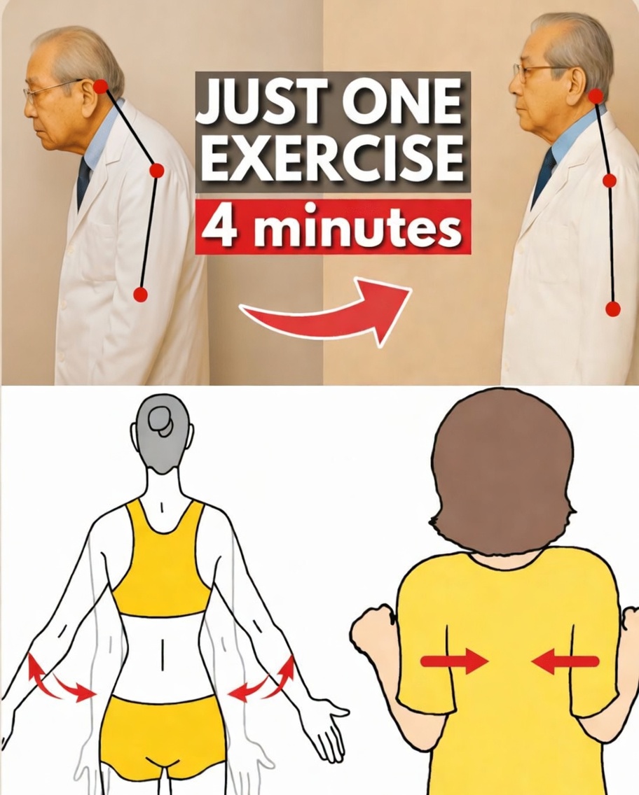 How to Fix Forward Head Posture After 60 in Just 4 Minutes – The Gentle Routine Japan’s Oldest Doctor Swears By