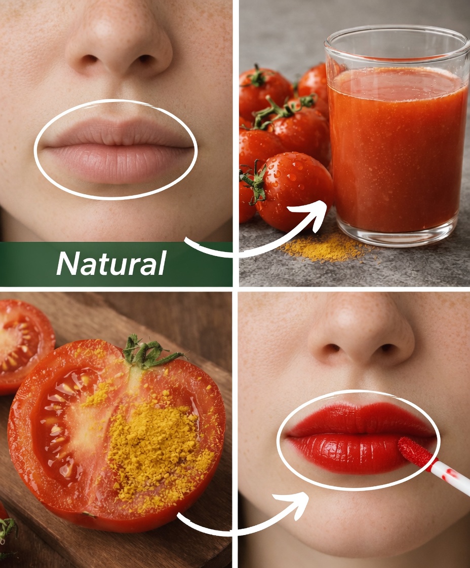 How to Make a Simple Homemade Tomato and Turmeric Cream for Naturally Pinker-Looking Lips at Home