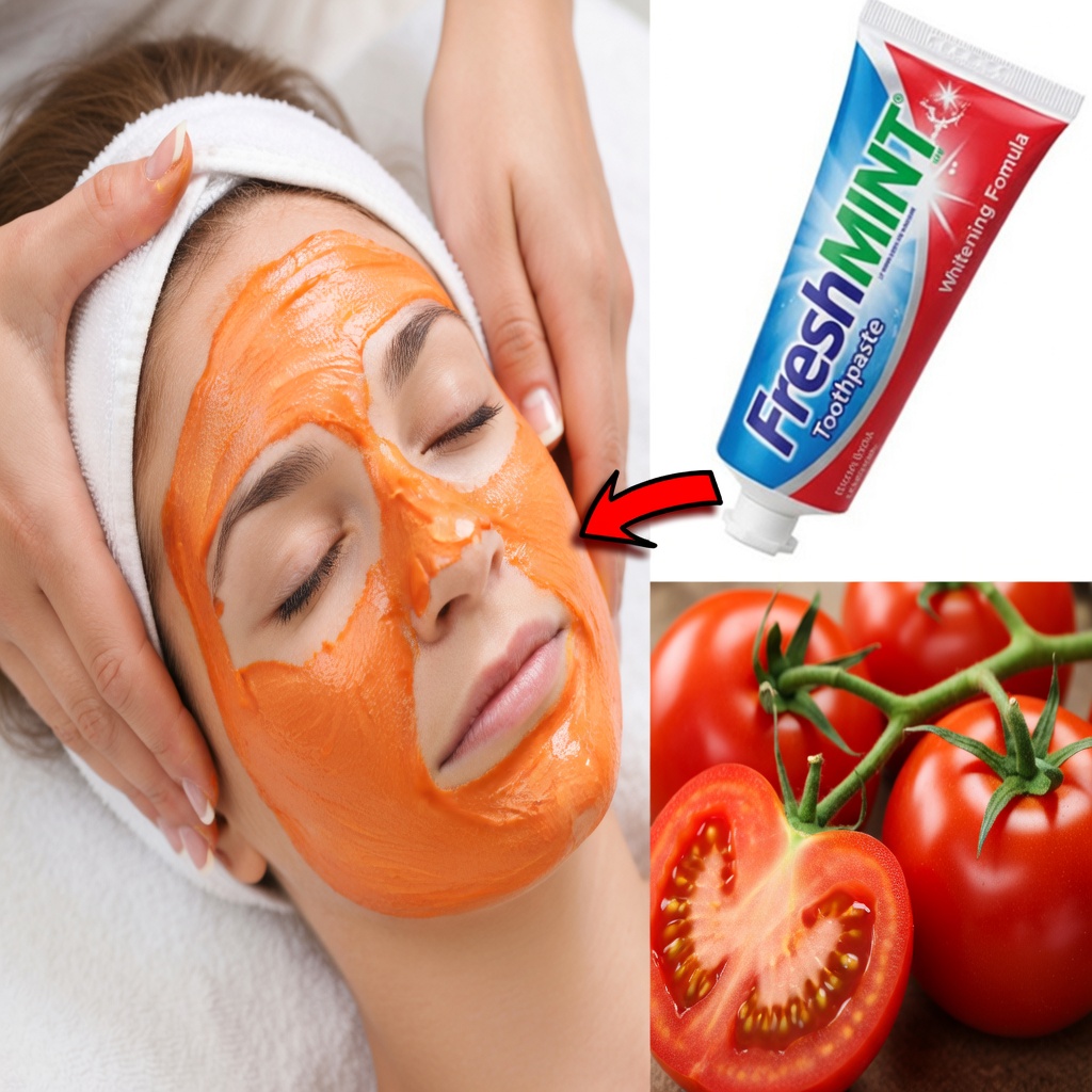 Unlock Flawless Skin Naturally: The Toothpaste and Tomato Face Mask That Targets Large Pores, Dark Spots, and Unwanted Hair