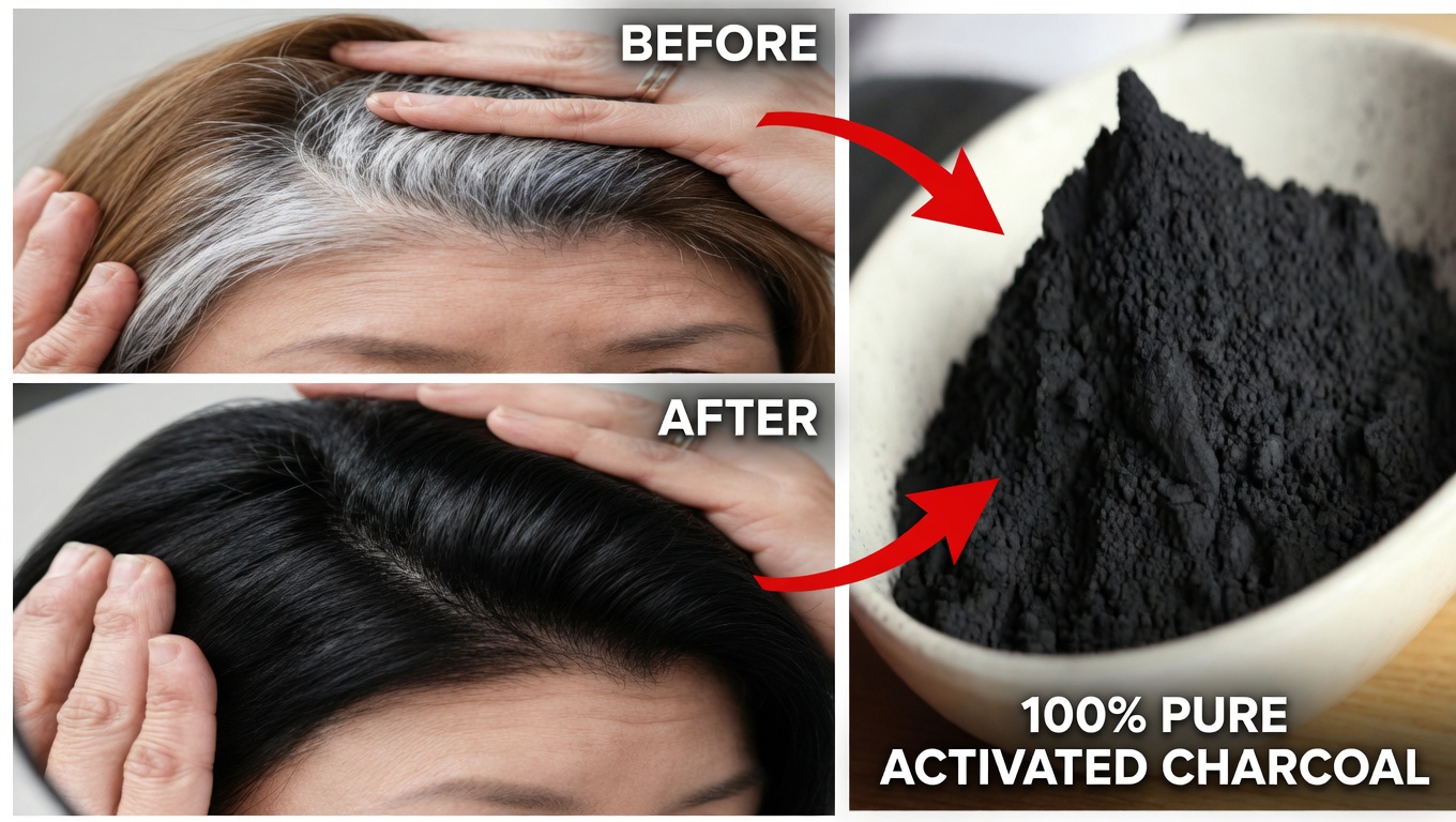 Can You Turn Gray Hair to Black Using Natural Charcoal? The Truth Behind the Viral Hack