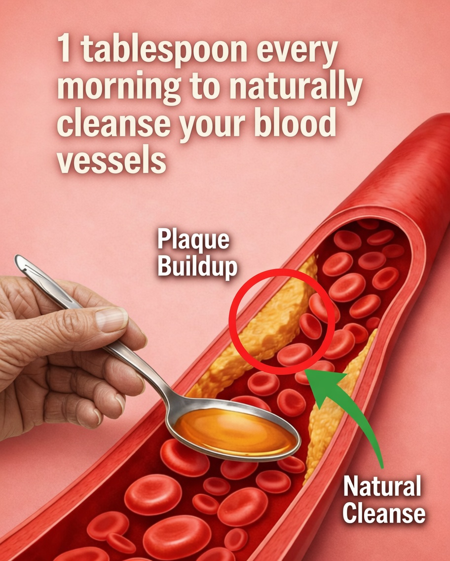 1 tablespoon every morning to naturally cleanse your blood vessels