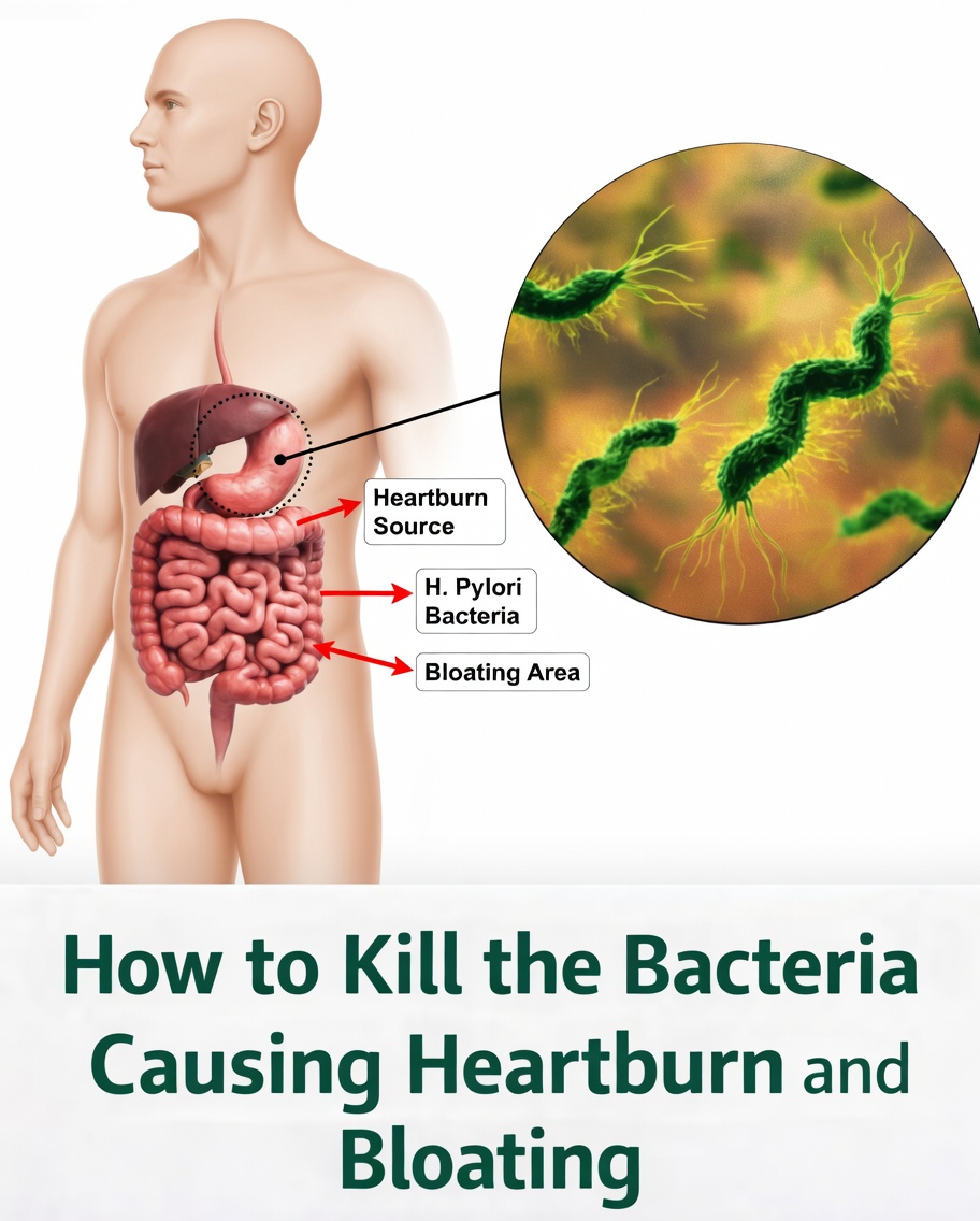 Say Goodbye to Heartburn and Bloating: Discover How to Kill the Bacteria Causing It!