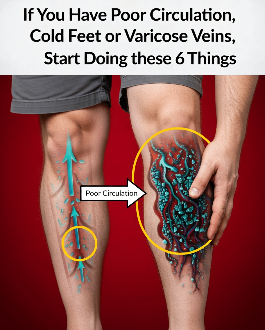 If You Notice Poor Circulation, Cold Feet, or Varicose Veins, Discover These 6 Everyday Habits to Try