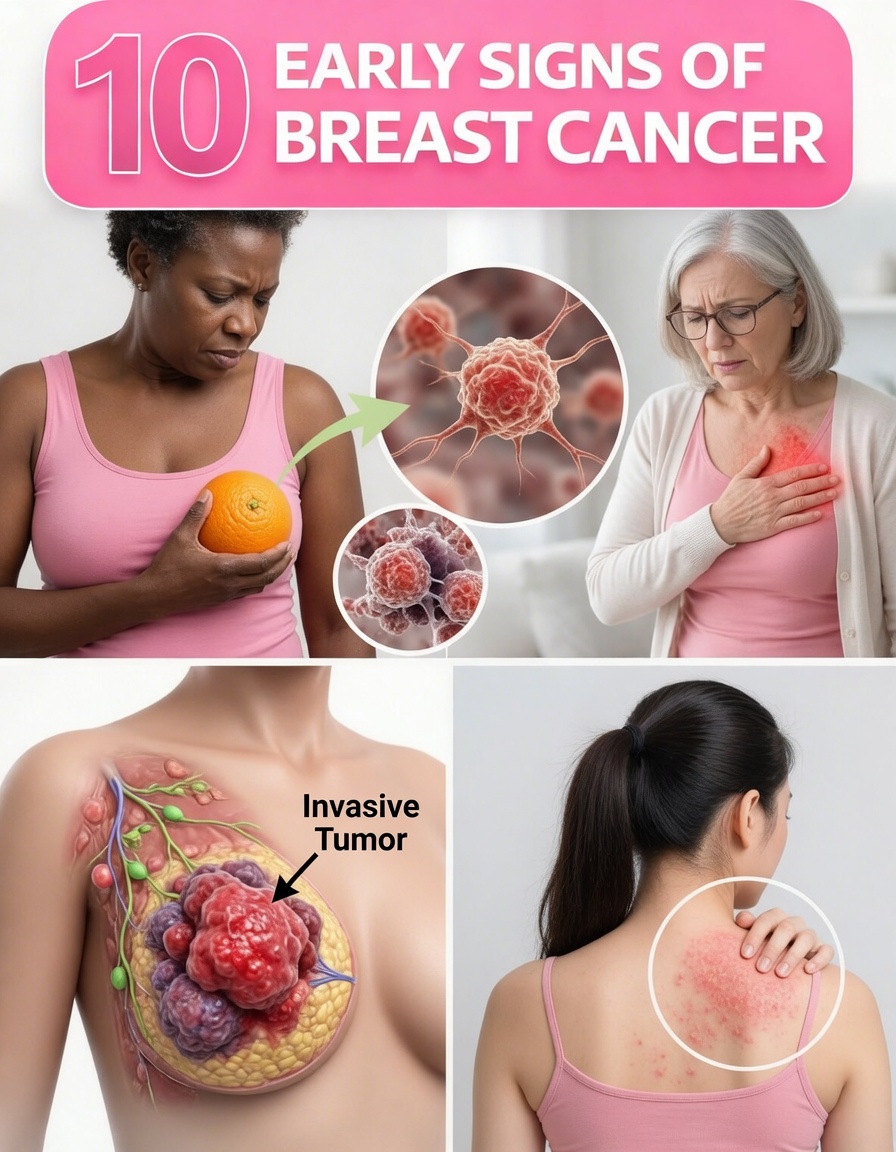 10 Important Warning Signs and Symptoms of Breast Cancer Every Woman and Man Should Know